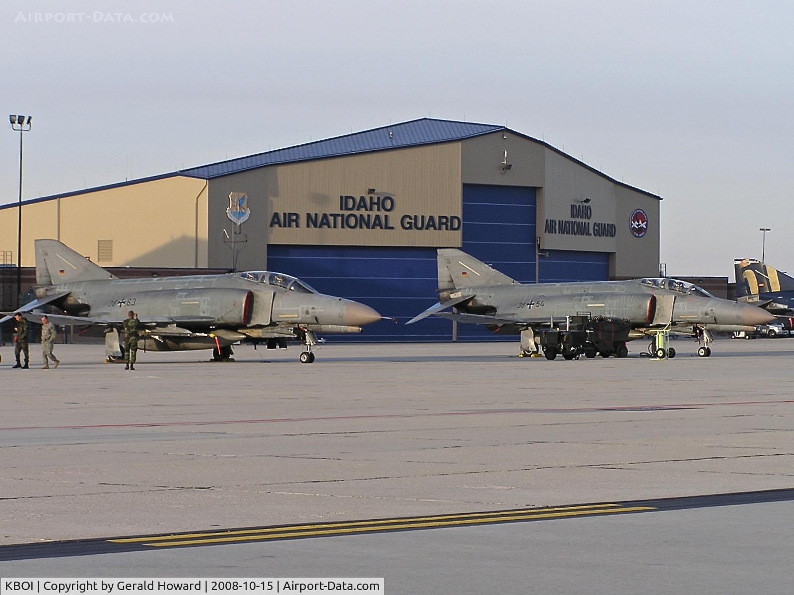 Boise Air Terminal/gowen Fld Airport (BOI) - German F-4s parked on the Idaho ANG ramp.