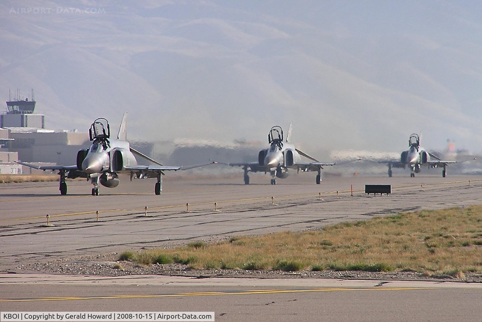 Boise Air Terminal/gowen Fld Airport (BOI) - German F-4s taxiing on Foxtrot for their flight back to Germany.