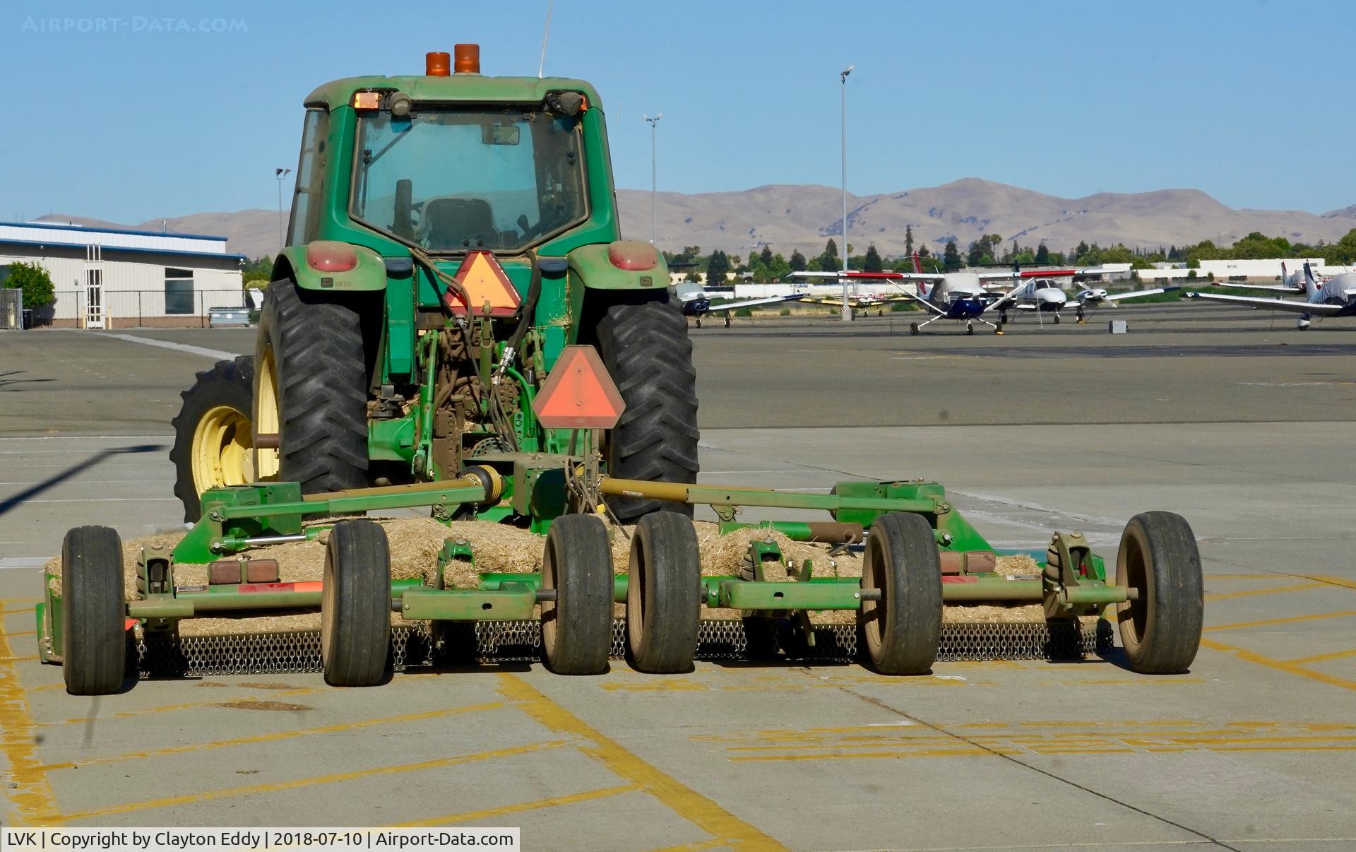Livermore Municipal Airport (LVK) - Tractor Livermore Airport California 2018.