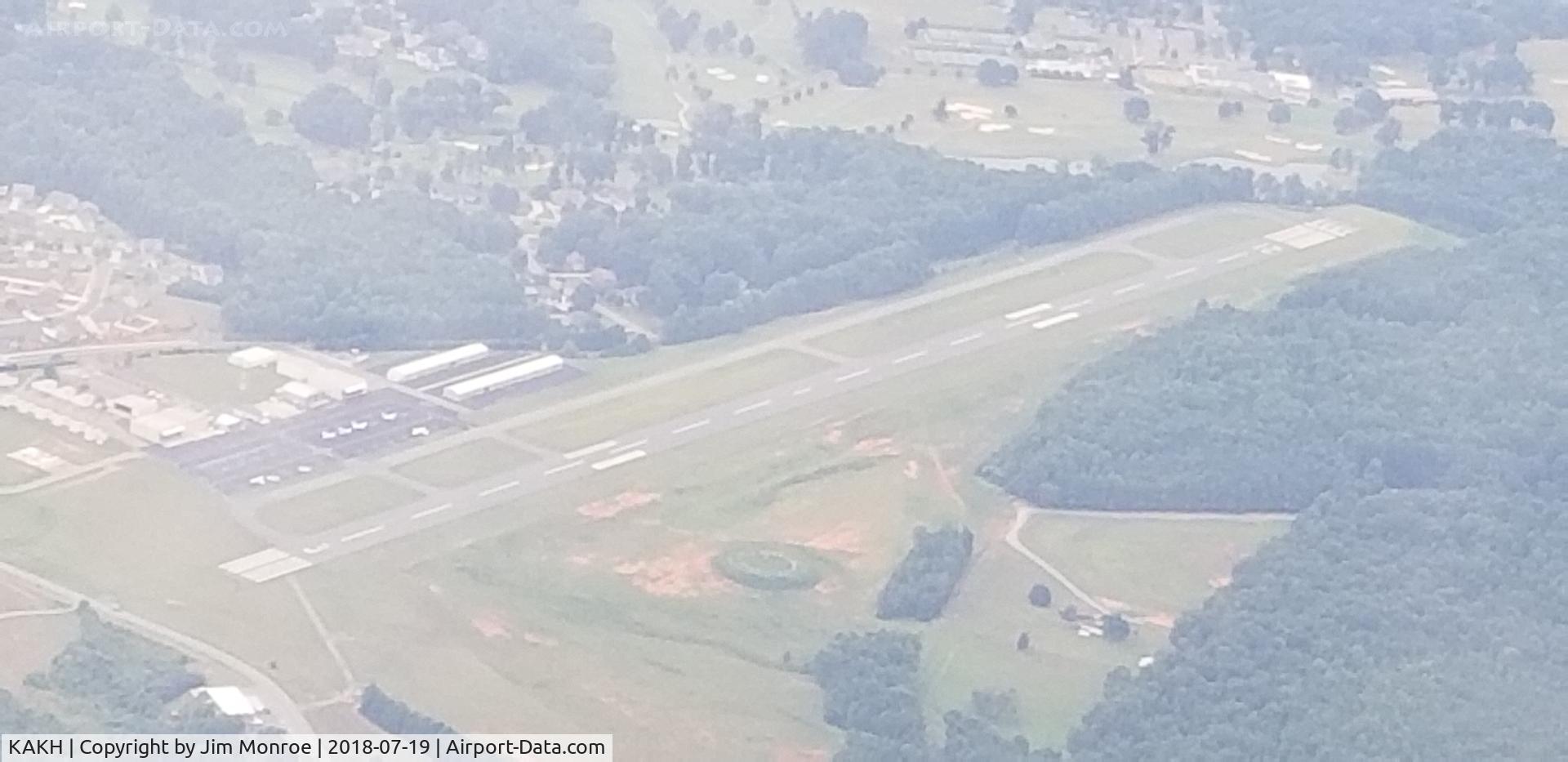 Gastonia Municipal Airport (AKH) - Taken from 5,000 feet on an Angel Flight from KCCO to KJQF.