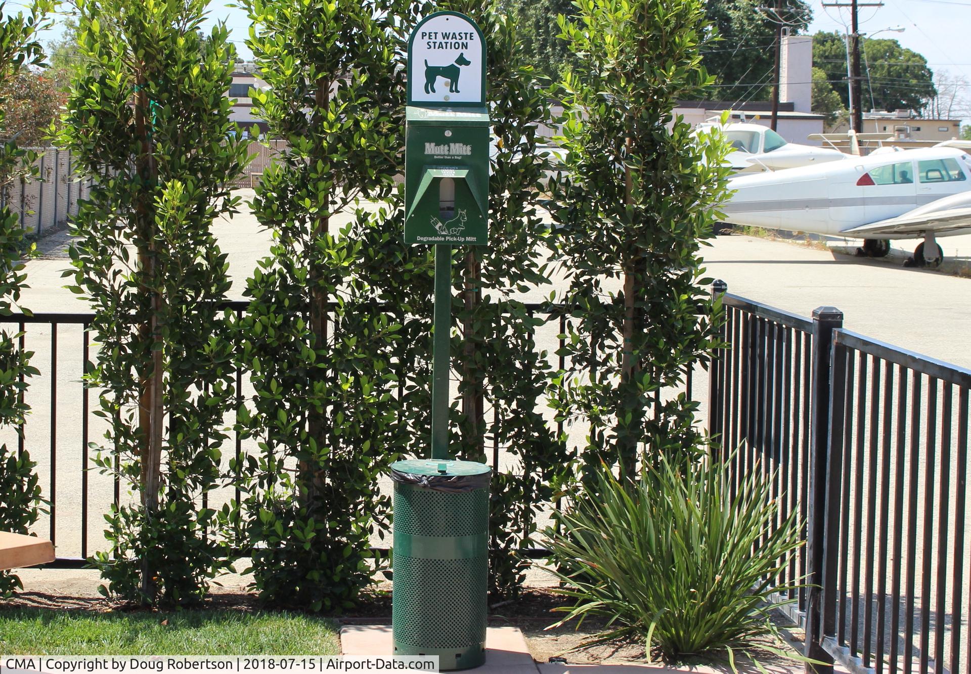 Camarillo Airport (CMA) - Pet Waste Station at the Airport View Park. 