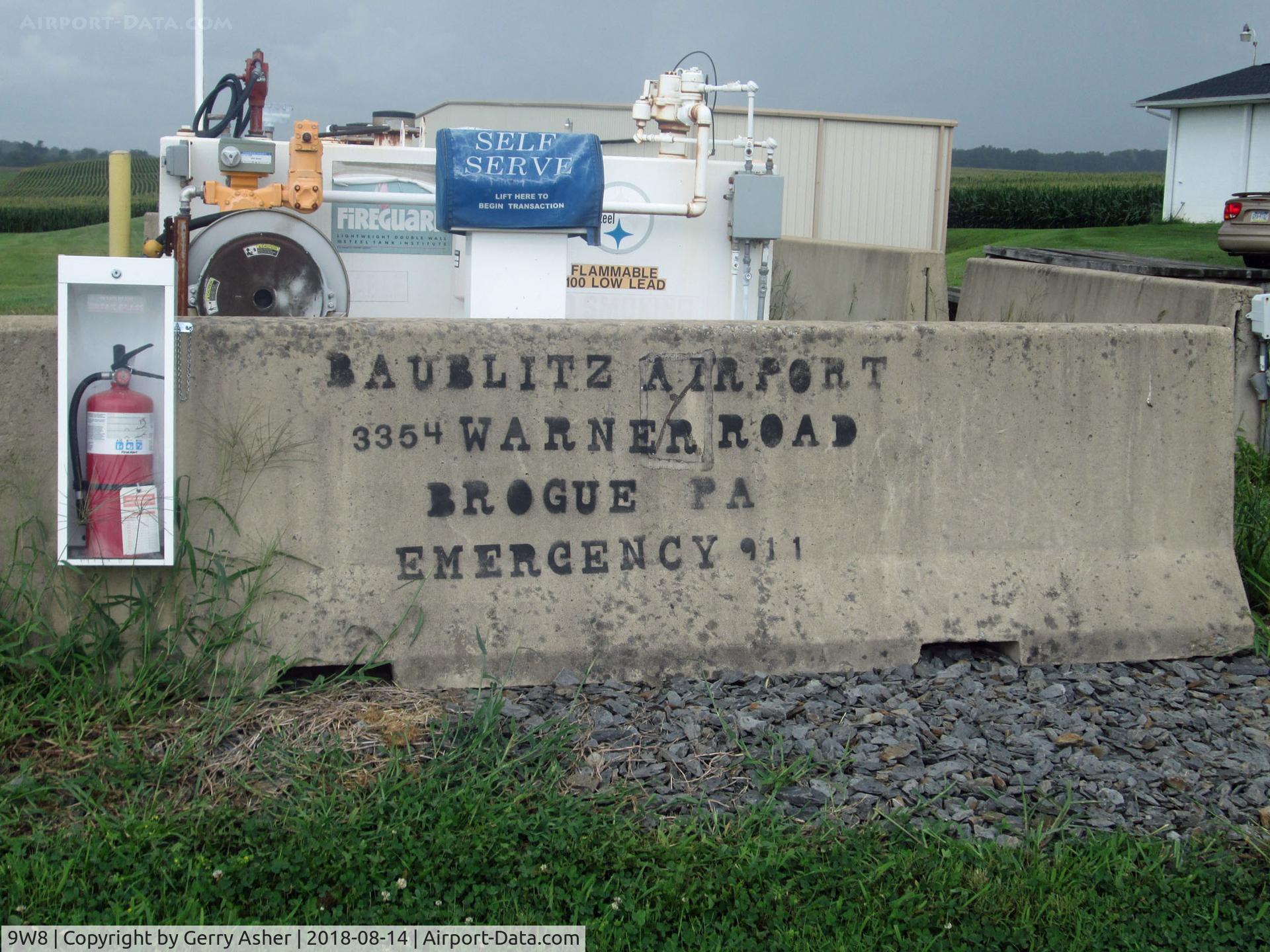 Baublitz Commercial Airport (9W8) - The fuel pumps at Baublitz Field