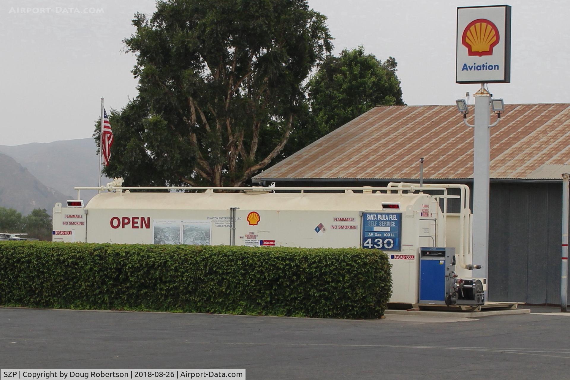 Santa Paula Airport (SZP) - Santa Paula Airport SHELL 100LL Self-Serve, no price change
