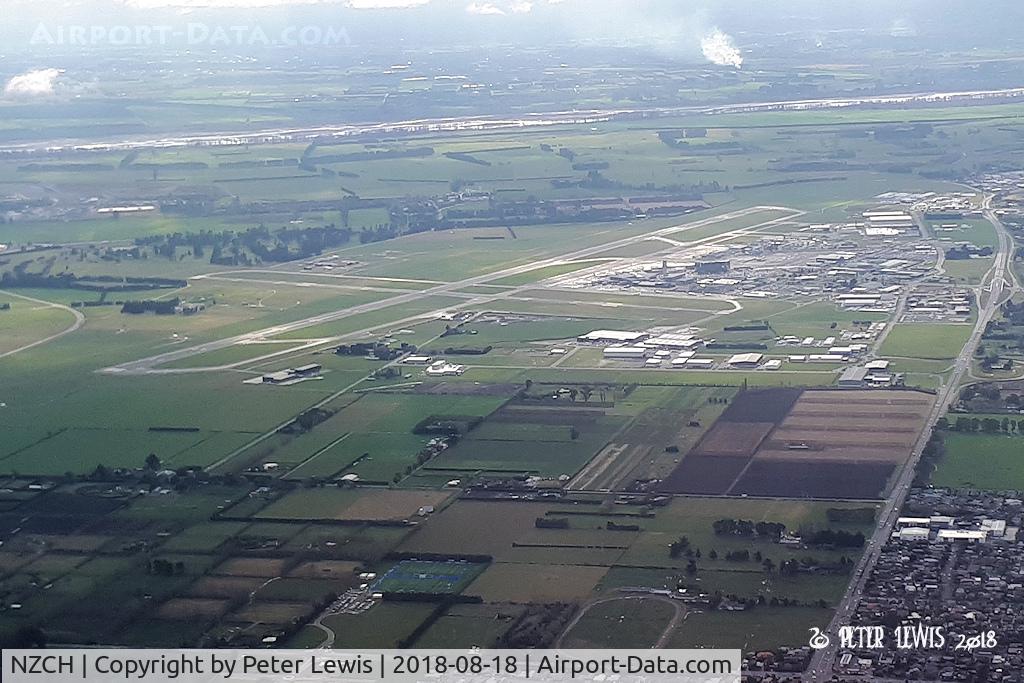 Christchurch International Airport, Christchurch New Zealand (NZCH) - Christchurch International viewed from the south-east