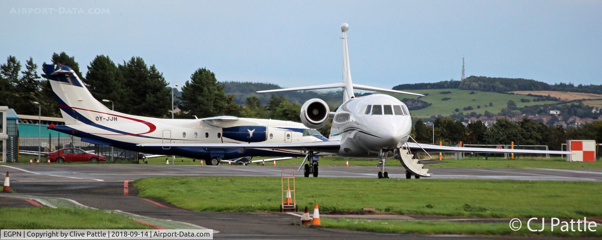 Dundee Airport, Dundee, Scotland United Kingdom (EGPN) - Apron view at Dundee