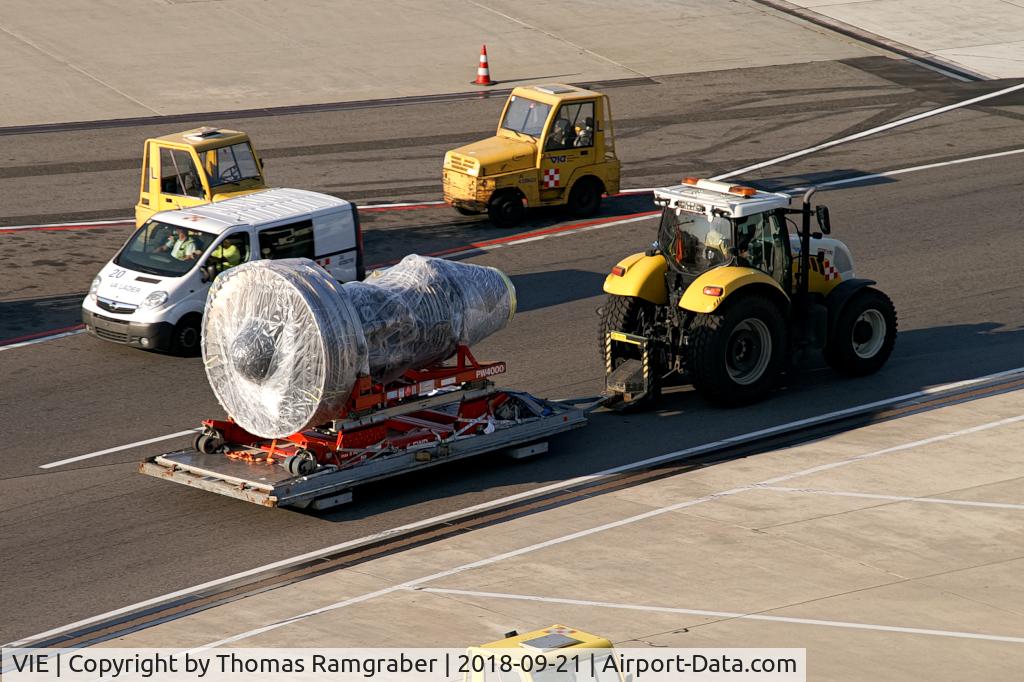 Vienna International Airport, Vienna Austria (VIE) - spare engine 