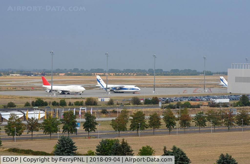 Leipzig/Halle Airport, Leipzig/Halle Germany (EDDP) - Leipzig has multiple aprons scatterd around 2 runways. From the viewing tower look north and you see the maintanance area of VDA.
