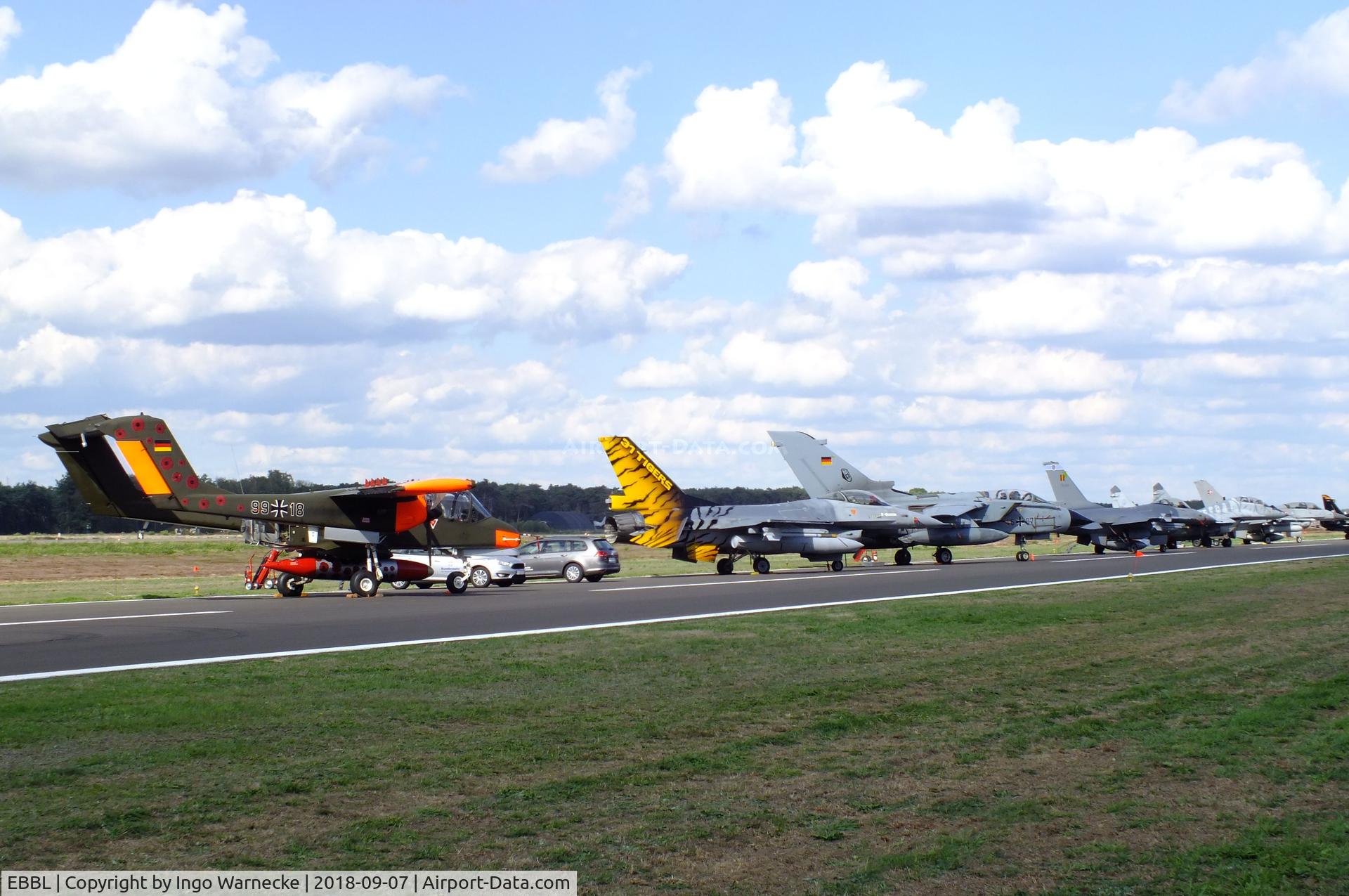 Kleine Brogel Air Base Airport, Kleine Brogel Belgium (EBBL) - part of the flightline display at the 2018 BAFD Spottersday at Kleine Brogel airbase