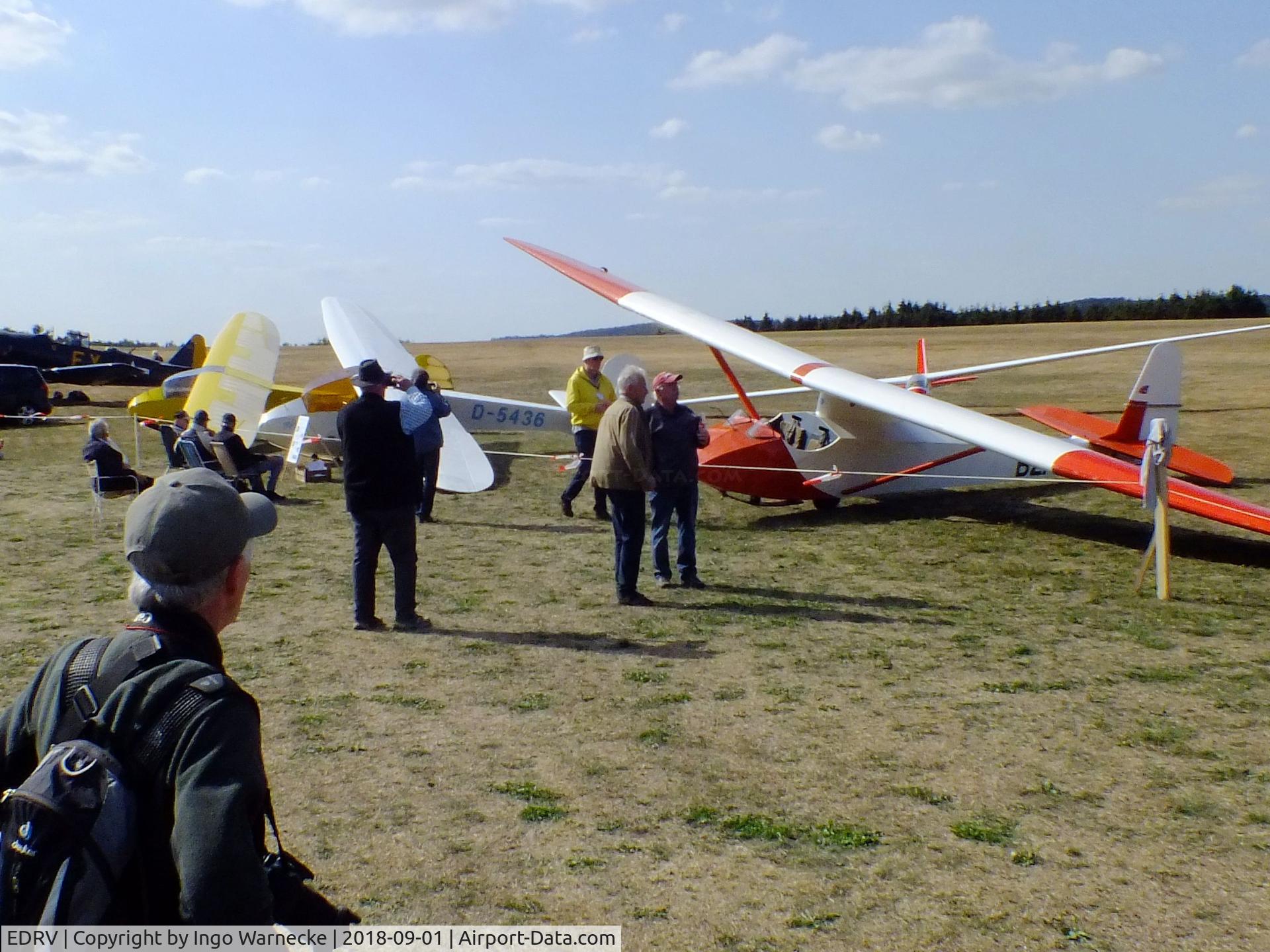 EDRV Airport - part of the flightline display during the 2018 airshow (Flugplatzfest) at Wershofen airfield