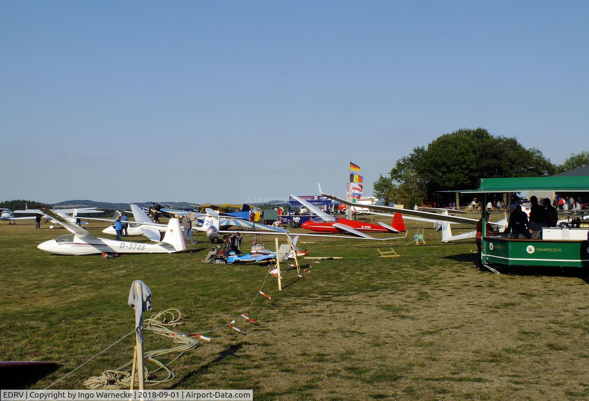 EDRV Airport - part of the flightline display during the 2018 airshow (Flugplatzfest) at Wershofen airfield