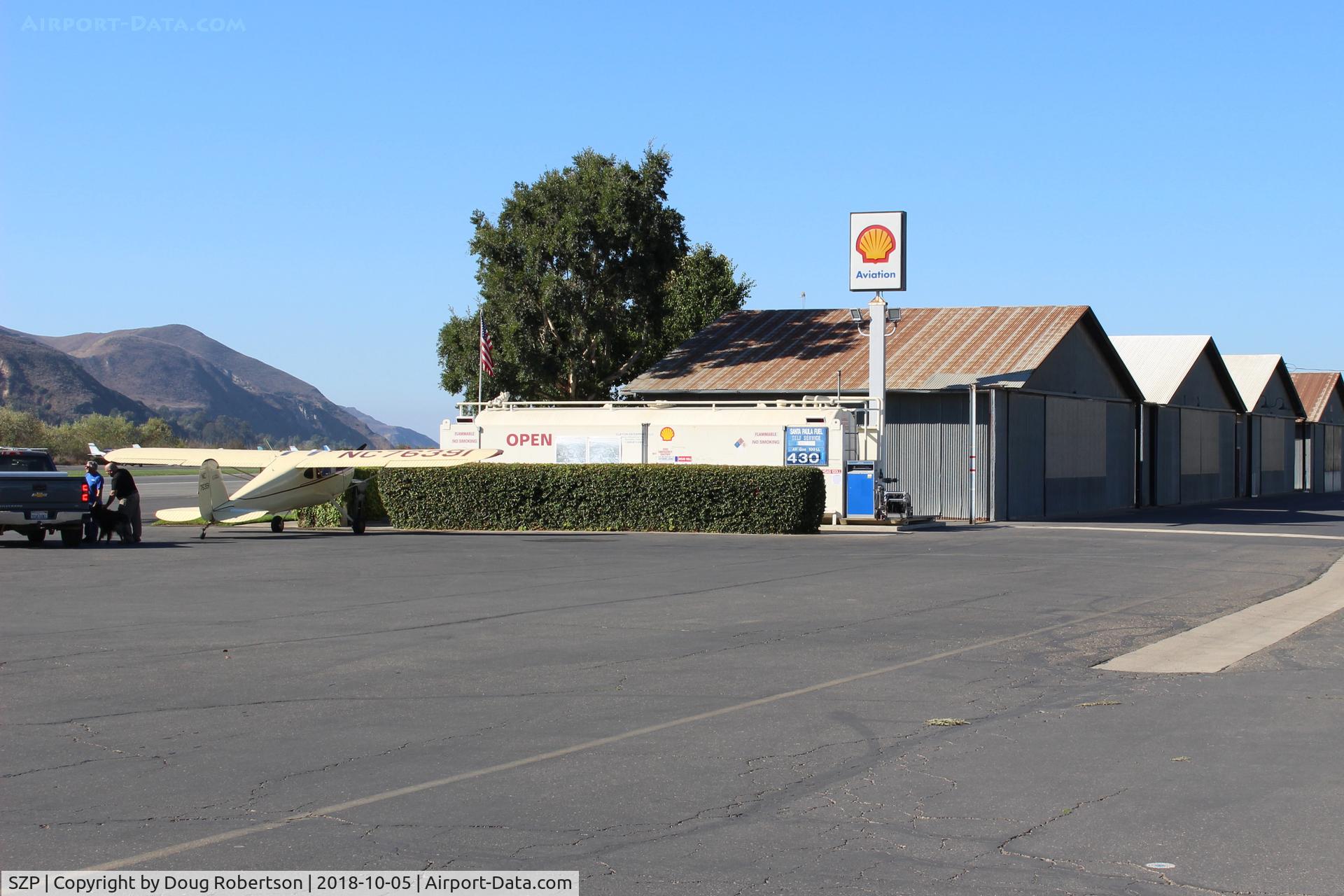Santa Paula Airport (SZP) - Santa Paula SHELL 100LL Self-Serve Fuel Dock, no price change