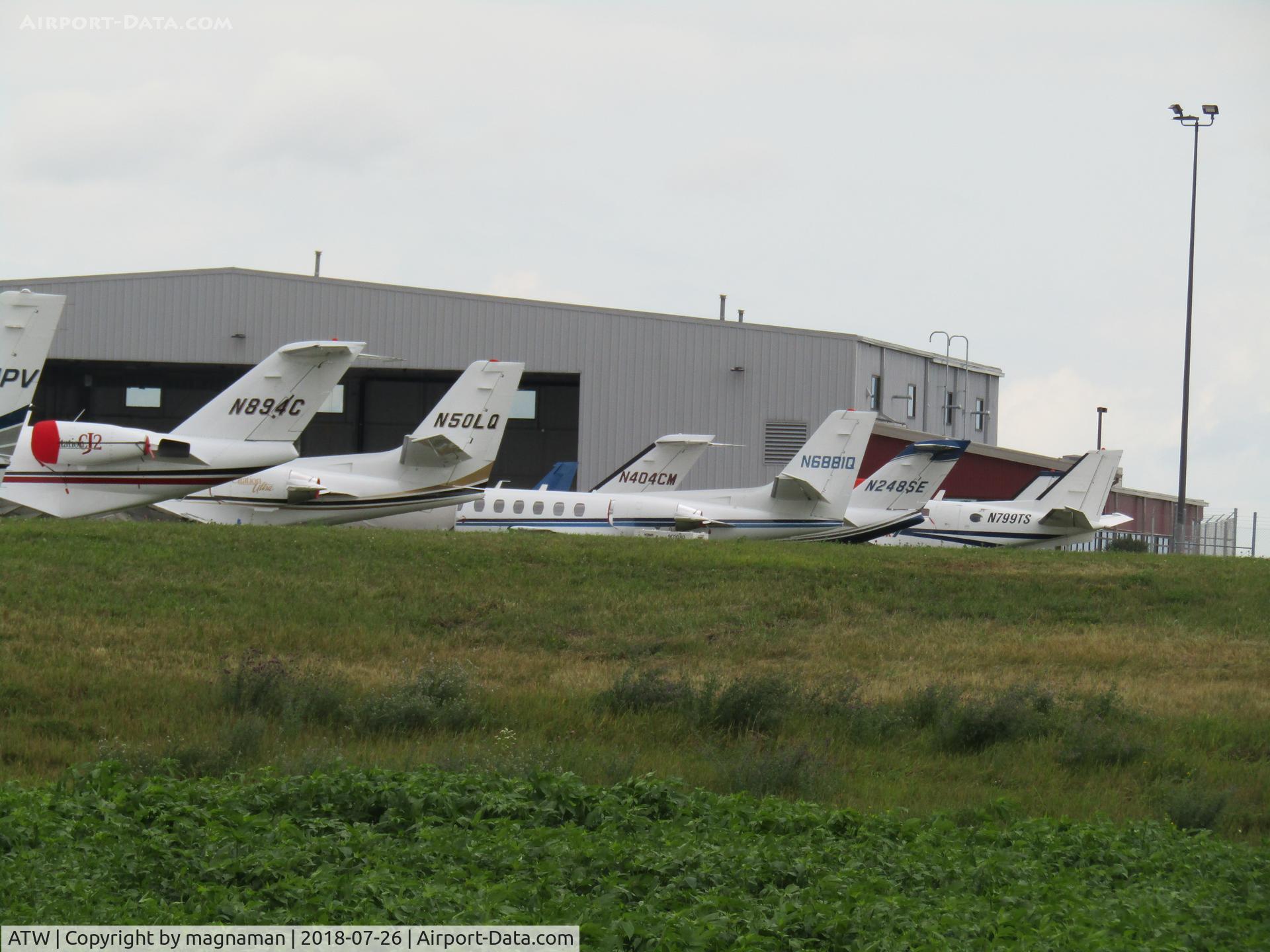 Outagamie County Regional Airport (ATW) - busy ramp during EAA 18