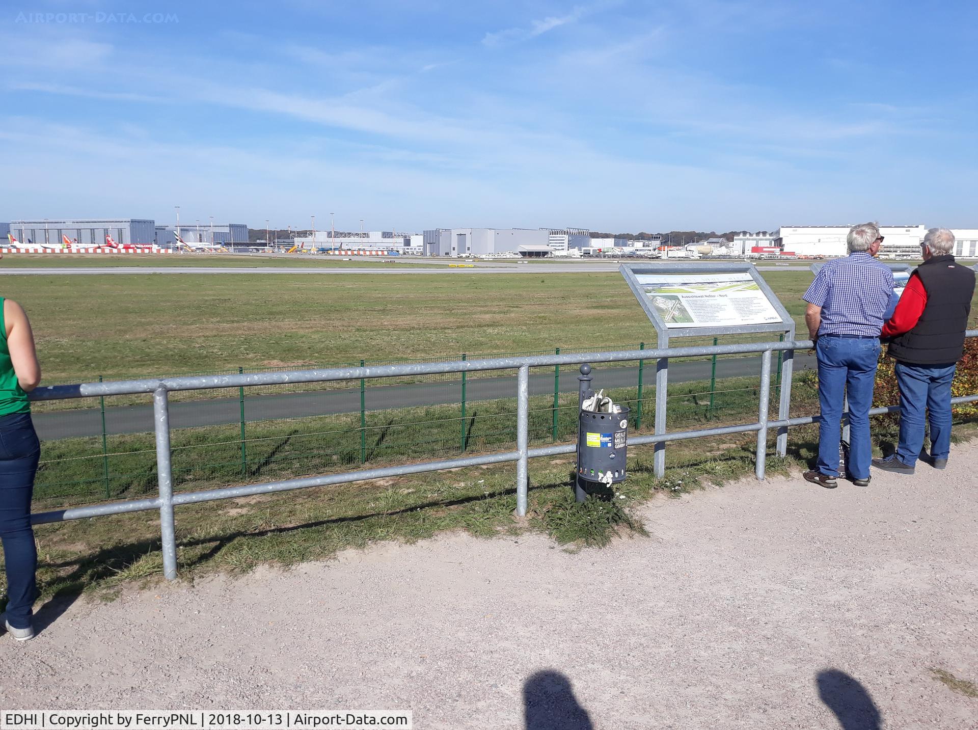 Hamburg Finkenwerder Airport, Hamburg Germany (EDHI) - Hamburg Finkenwerder with the Airbus facility in the background has a nice spotting hill next to the delivery centre.