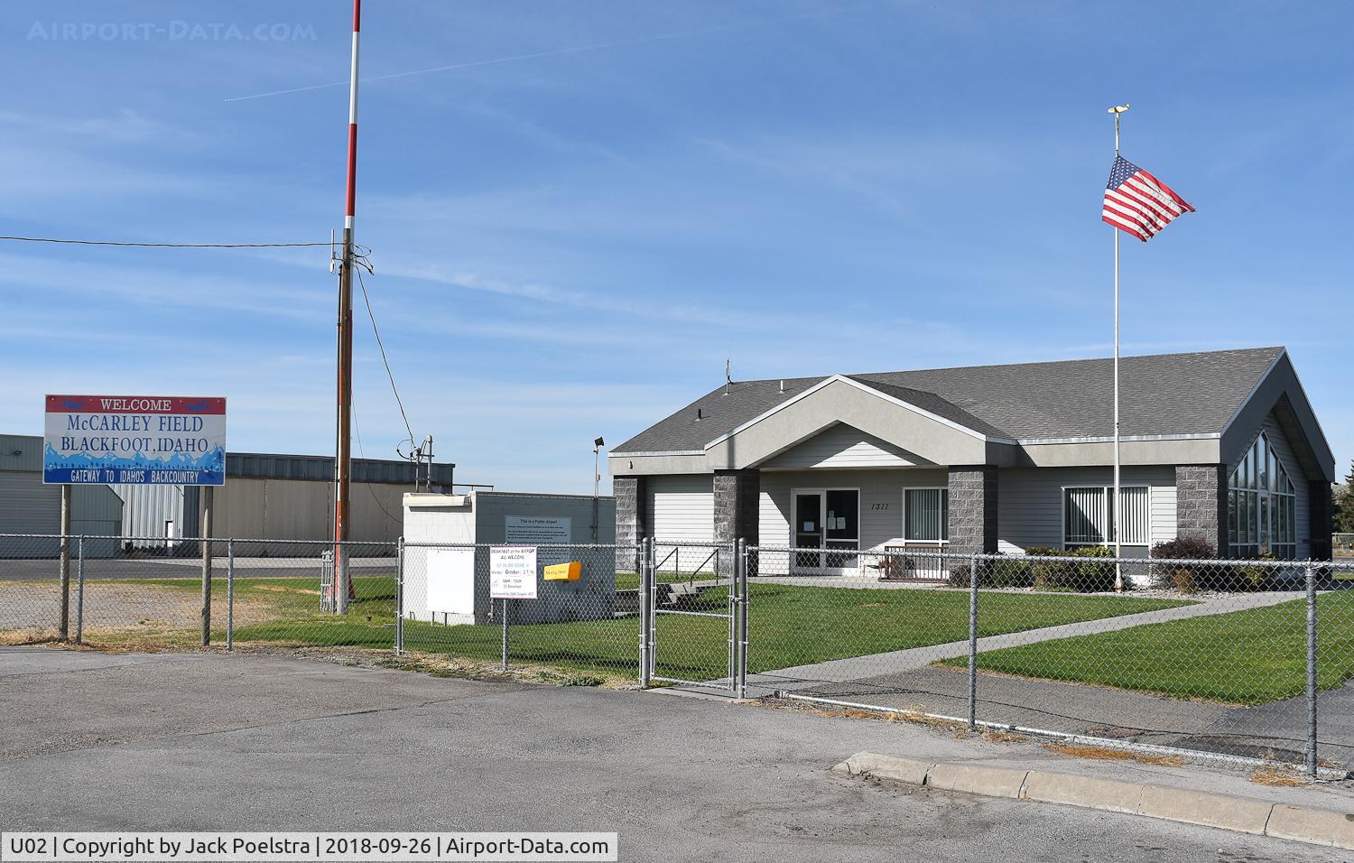 Mccarley Fld Airport (U02) - Mccarley Field airport, Blackfoot ID