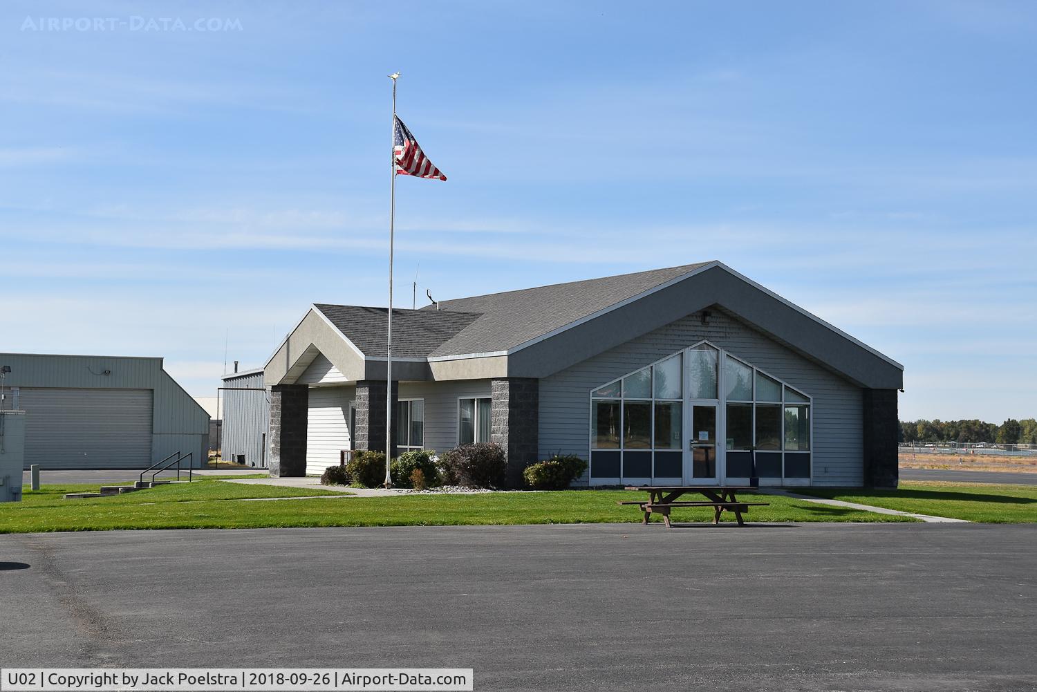Mccarley Fld Airport (U02) - Airport office of Blackfoot airport ID