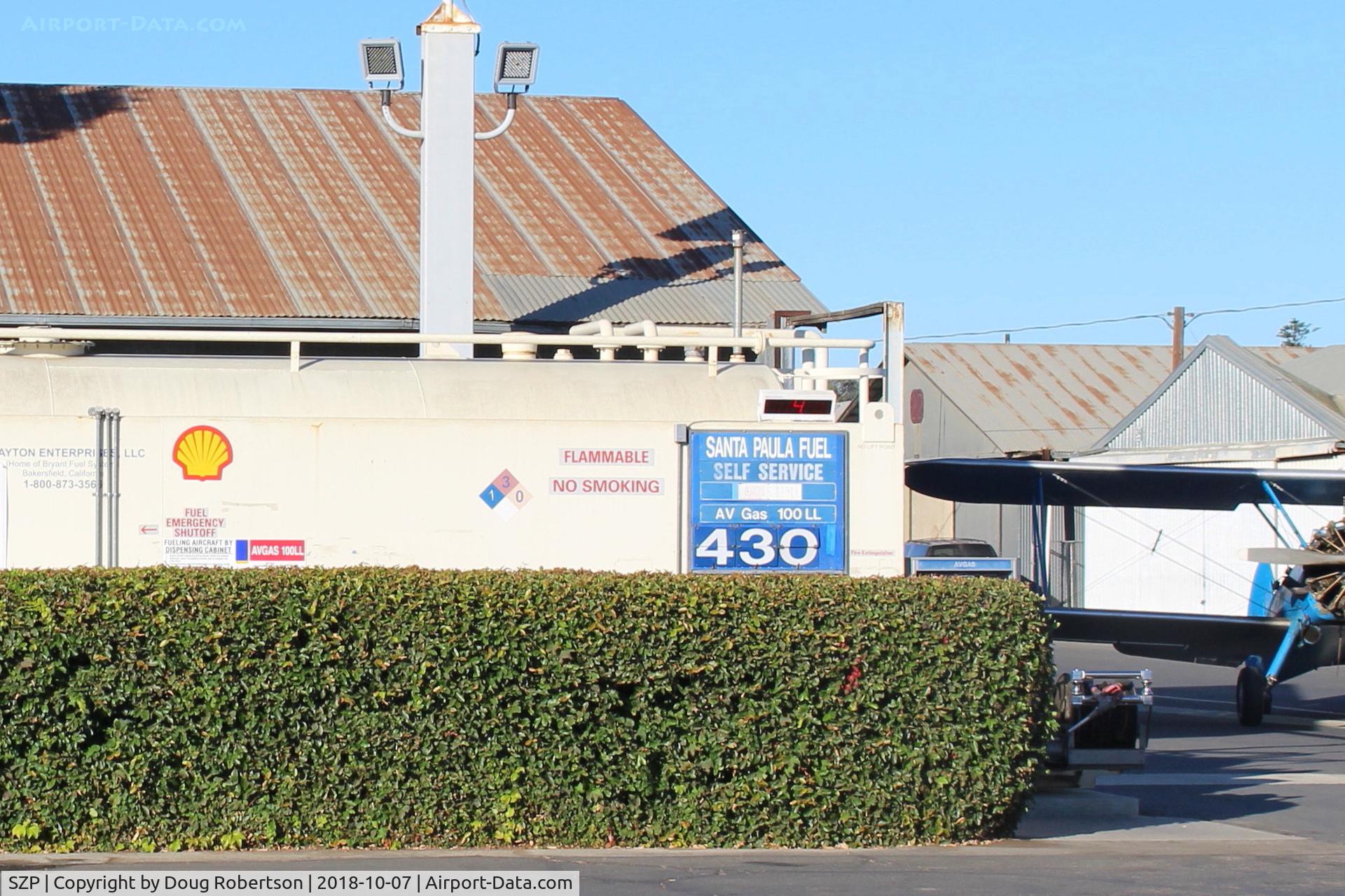 Santa Paula Airport (SZP) - Santa Paula SHELL Self-Serve 100LL, no price change