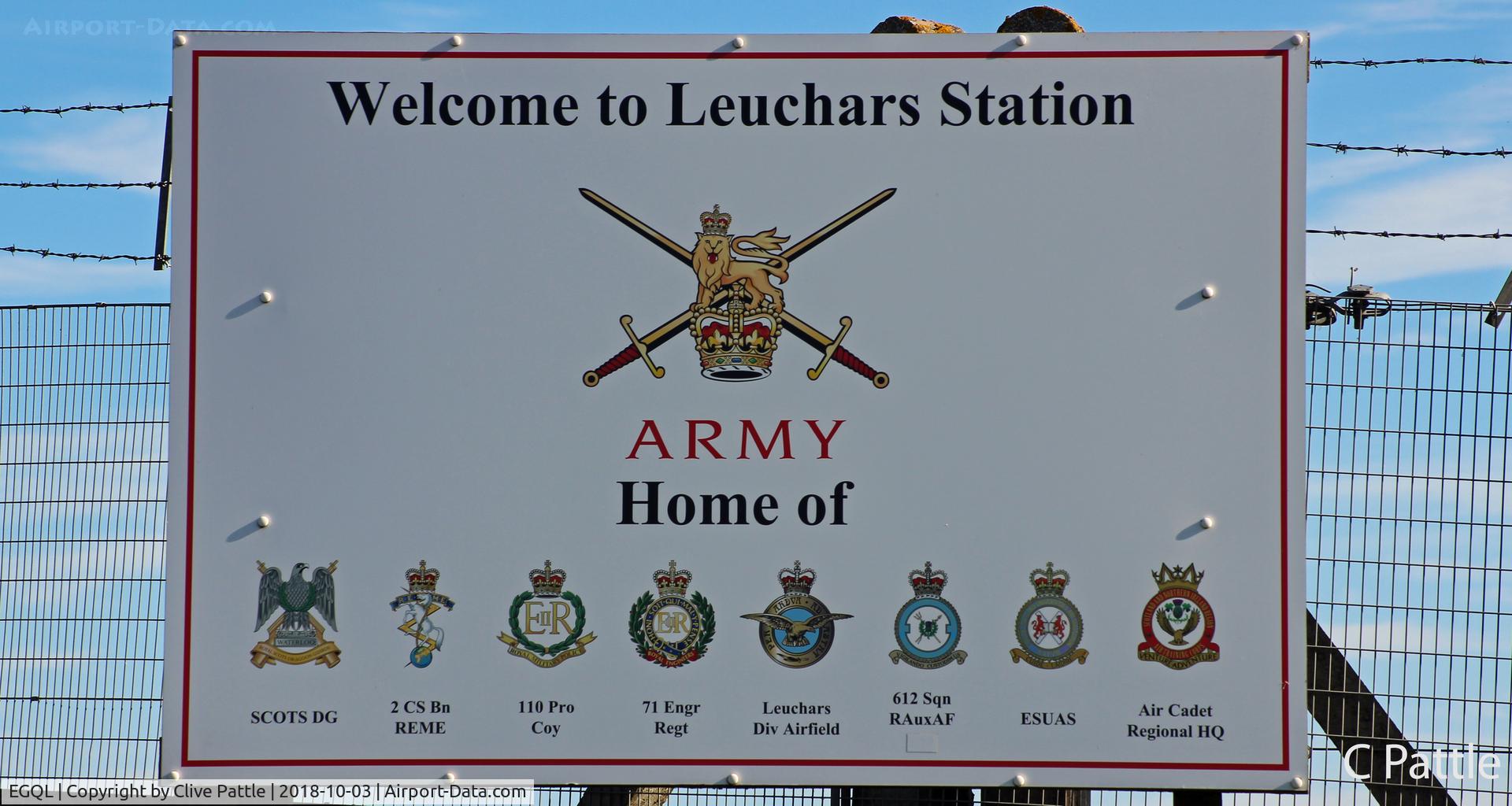 RAF Leuchars Airport, Leuchars, Scotland United Kingdom (EGQL) - New signage at the former RAF Leuchars. Now an Army base known as Leuchars Station.