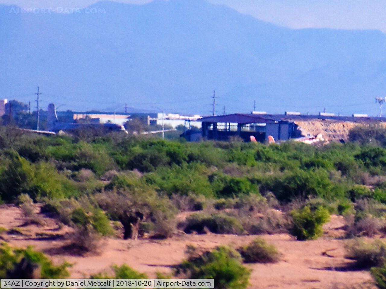 Gila River Memorial Airport (34AZ) - Seen from I-10 near the Riggs Road exit.