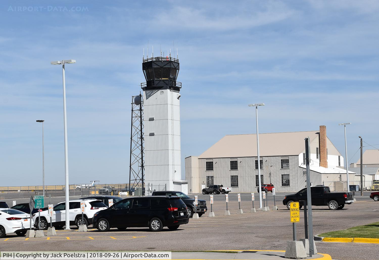 Pocatello Regional Airport (PIH) - ATC tower of Pocatello Rgnl airport ID
