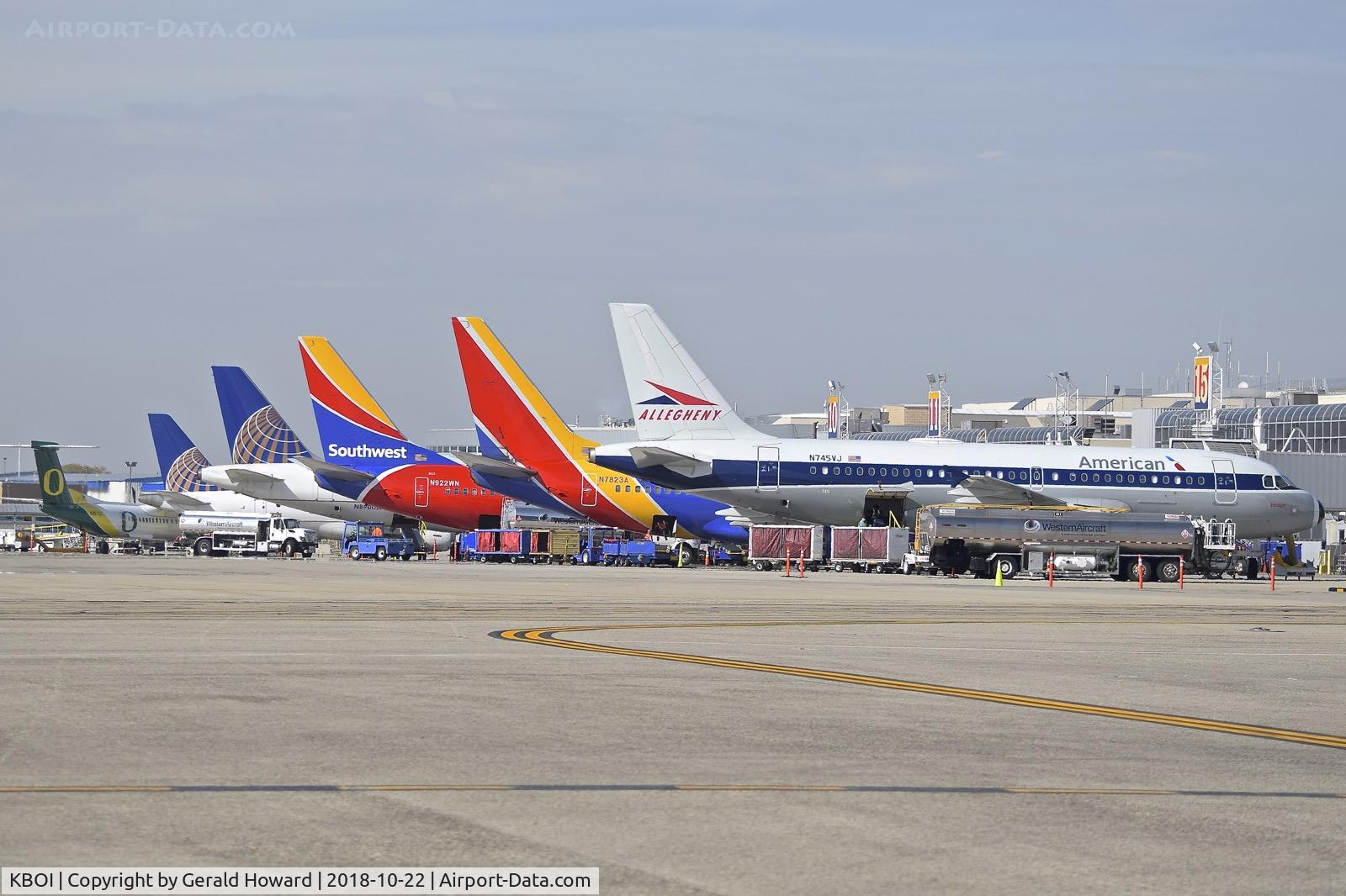Boise Air Terminal/gowen Fld Airport (BOI) - Midday line up on Concourse B.