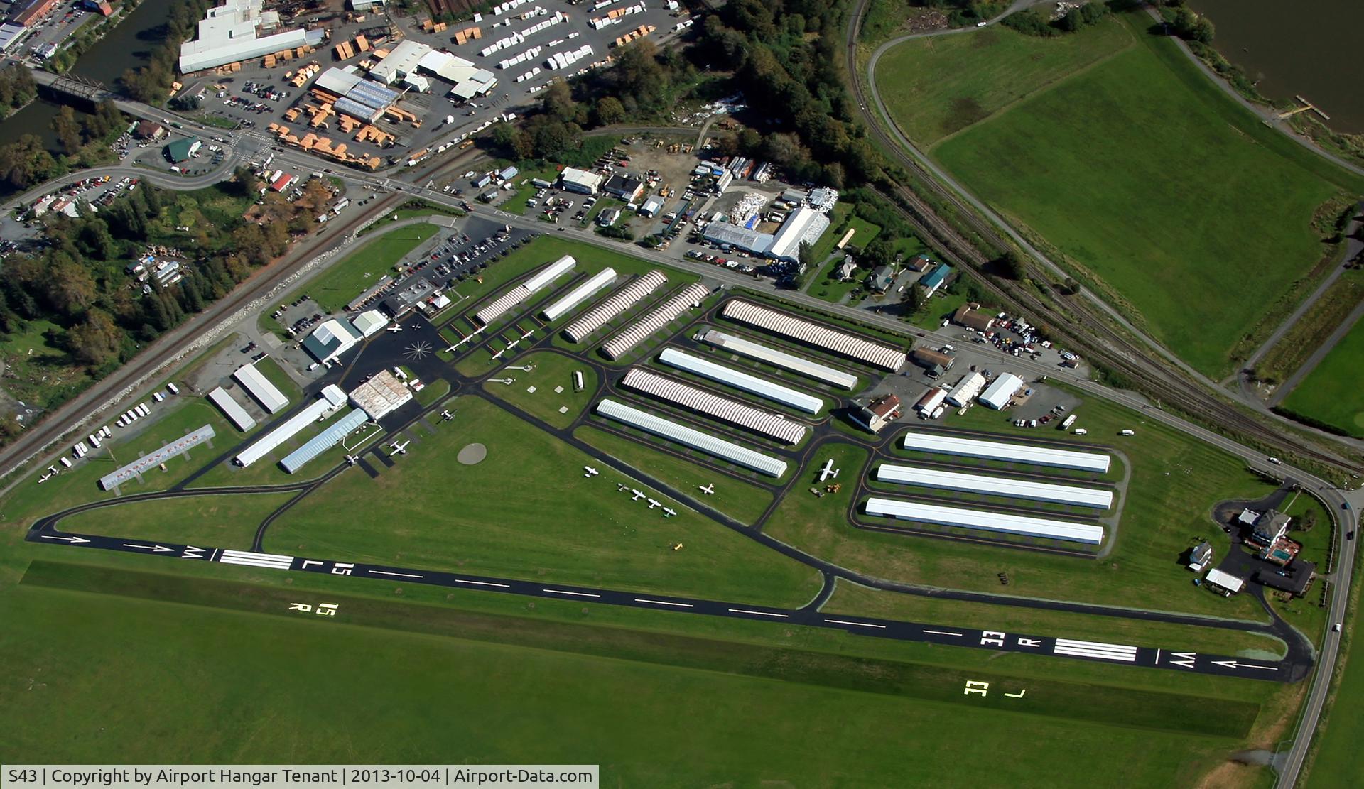 Harvey Field Airport (S43) - Airport Aerial Harvey Field (S43) 2017