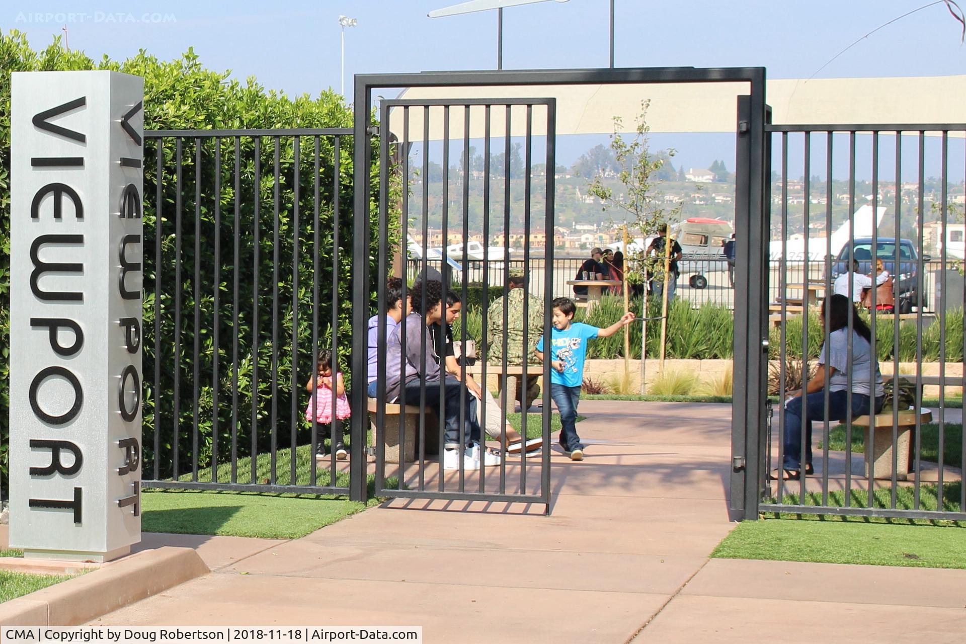 Camarillo Airport (CMA) - CMA's excellent VIEWPORT Entry-new signage-another angle closeup shot