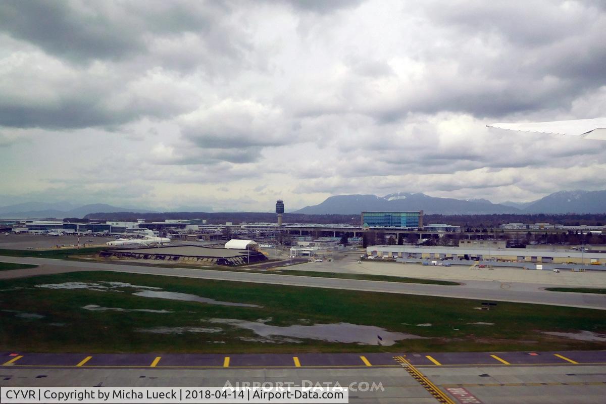 Vancouver International Airport, Vancouver, British Columbia Canada (CYVR) - Climbing out of a rather gloomy Vancouver (YVR-NRT)