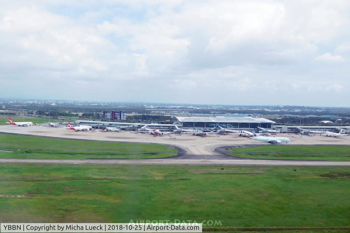 Brisbane International Airport, Brisbane, Queensland Australia (YBBN) - Taken from B-18901 (TPE-BNE)