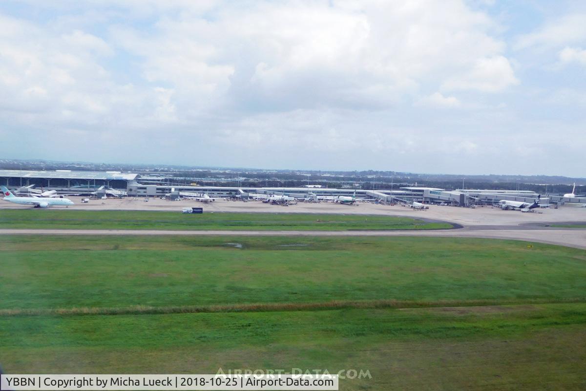Brisbane International Airport, Brisbane, Queensland Australia (YBBN) - Taken from B-18901 (TPE-BNE)