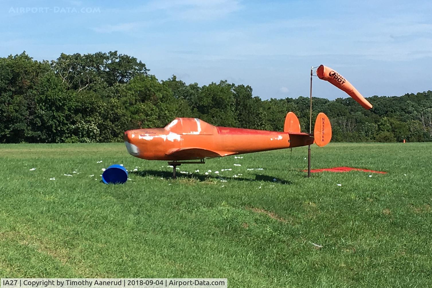 Antique Airfield Airport (IA27) - Windsock at Antique Airfield, N3256A