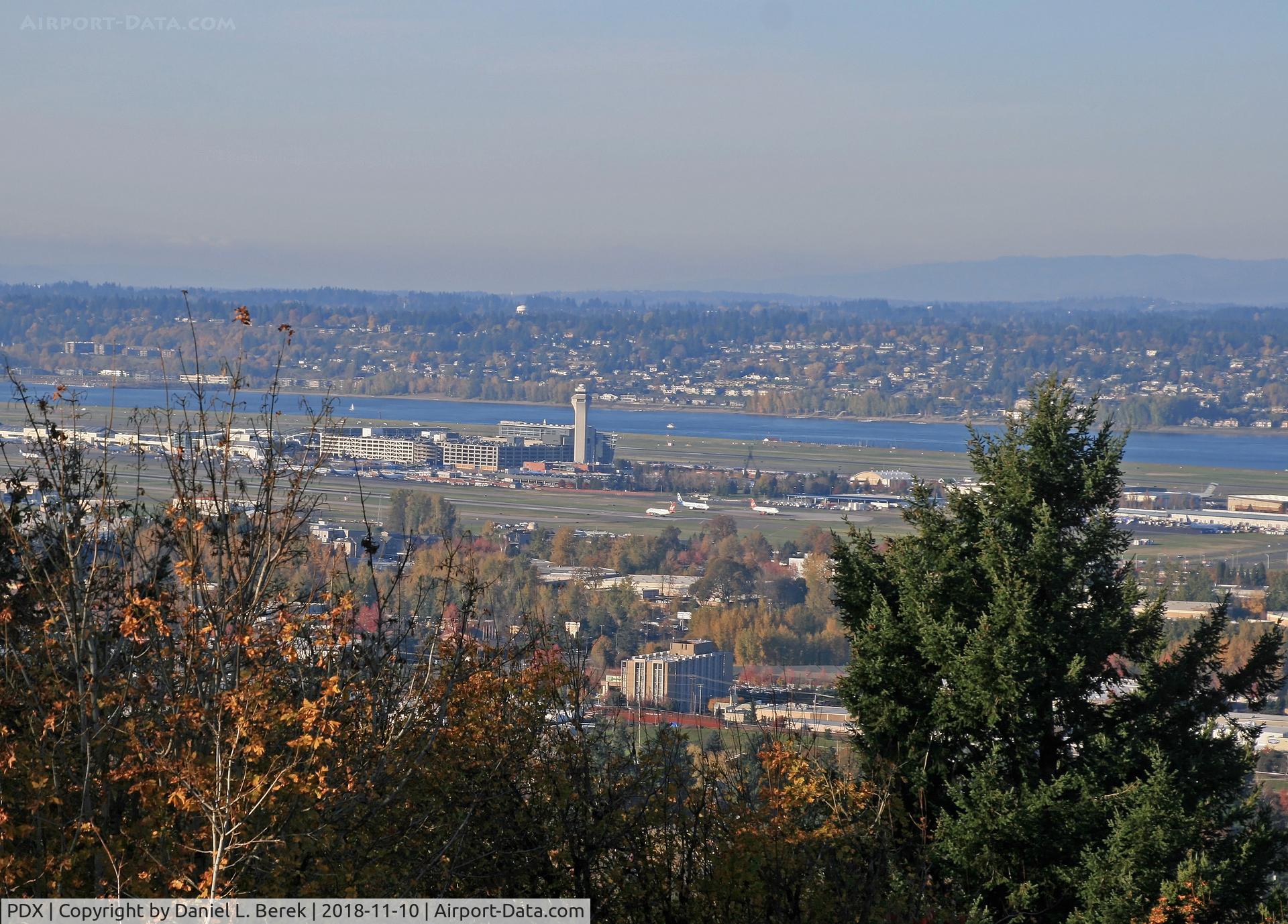 Portland International Airport (PDX) - Beautiful view of PDX from Joseph Wood Hill Park, just southeast of the airport.