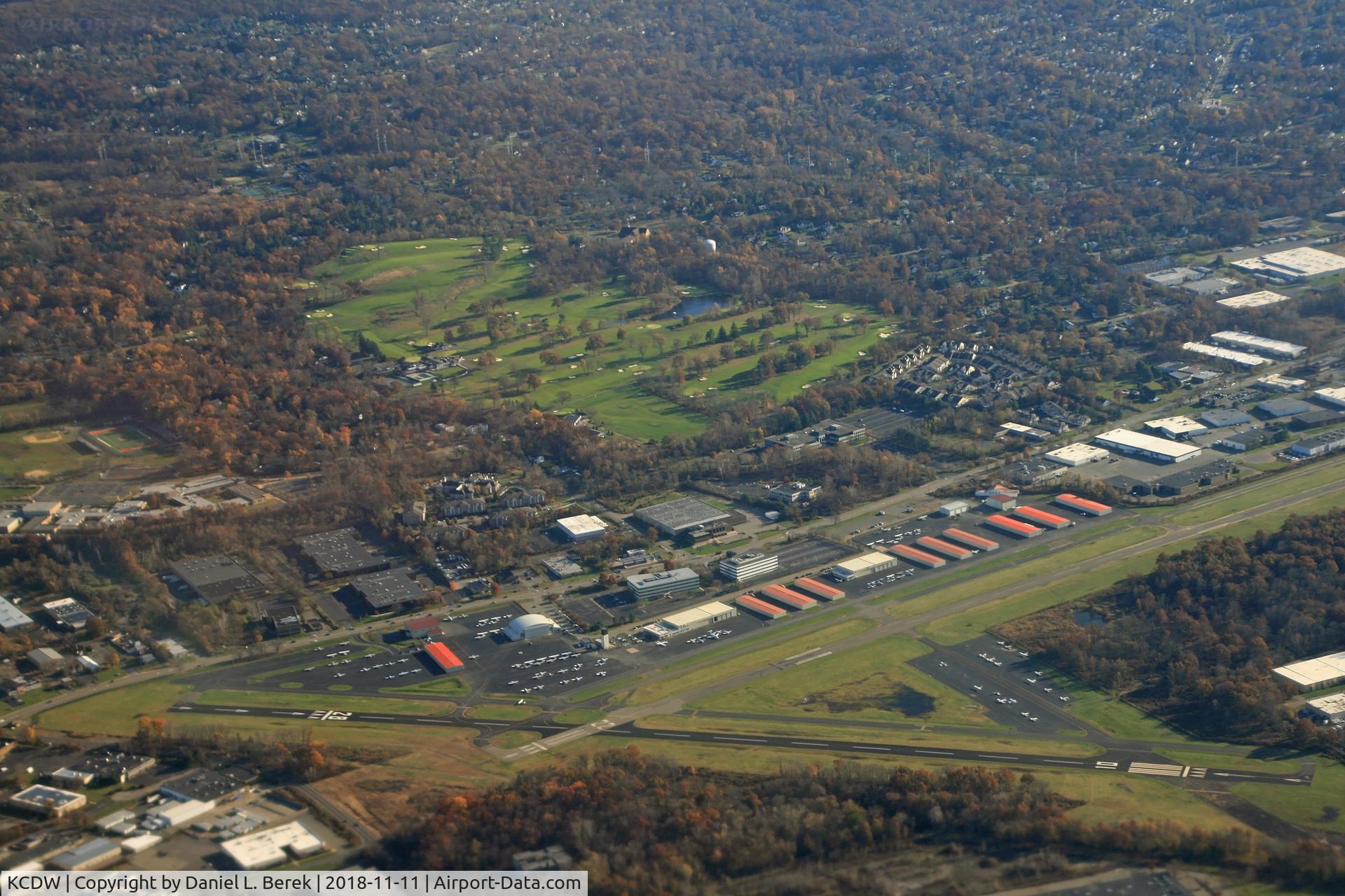 Essex County Airport (CDW) - Seen from the window of a commercial airliner