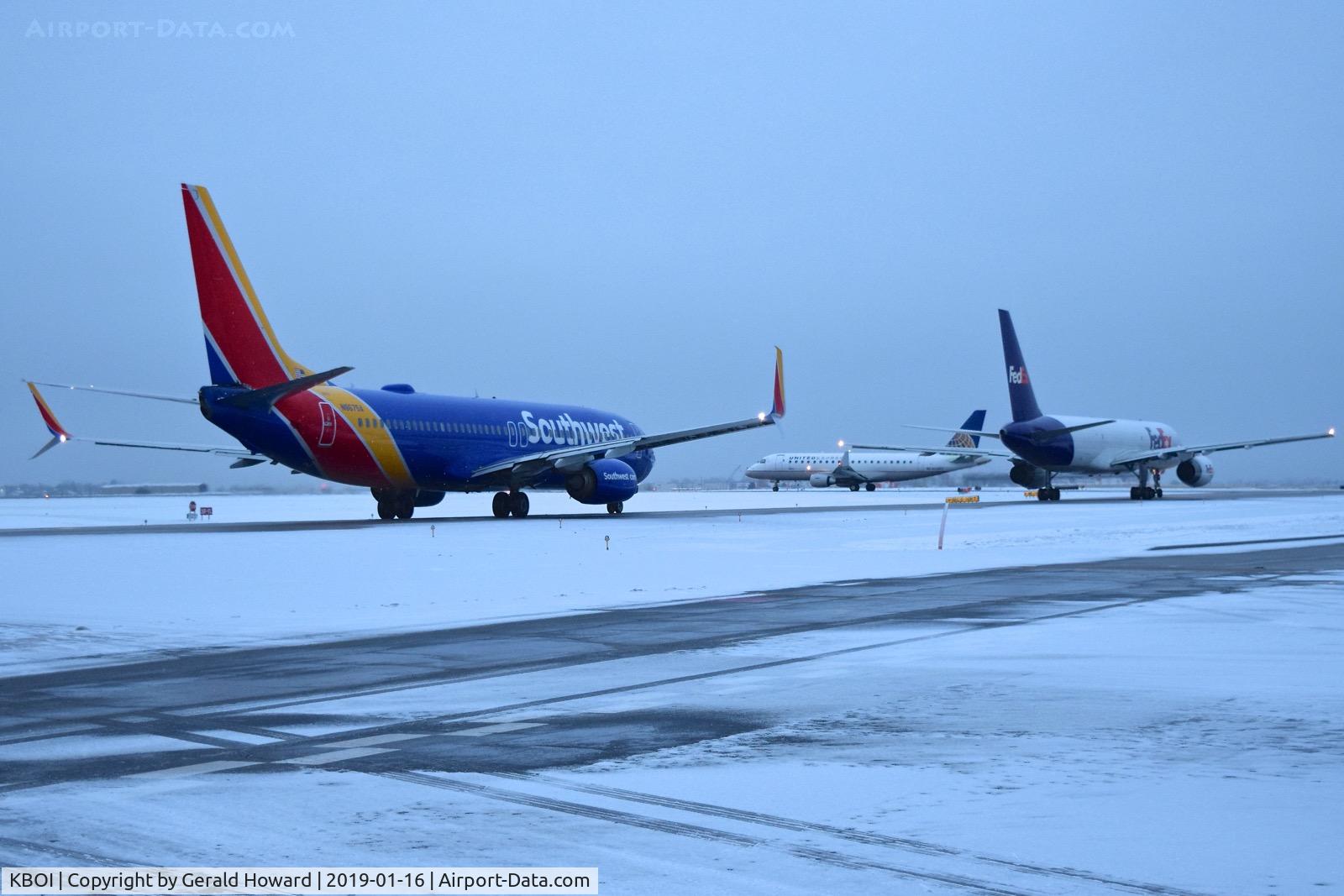 Boise Air Terminal/gowen Fld Airport (BOI) - Waiting on Alpha for RWY 10L clearance.