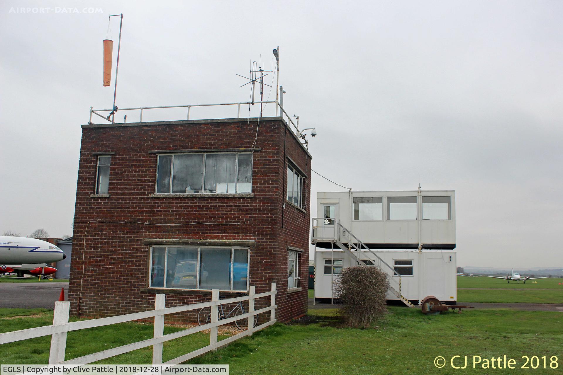 Old Sarum Airfield Airport, Salisbury, England United Kingdom (EGLS) - Tower view at Old Sarum