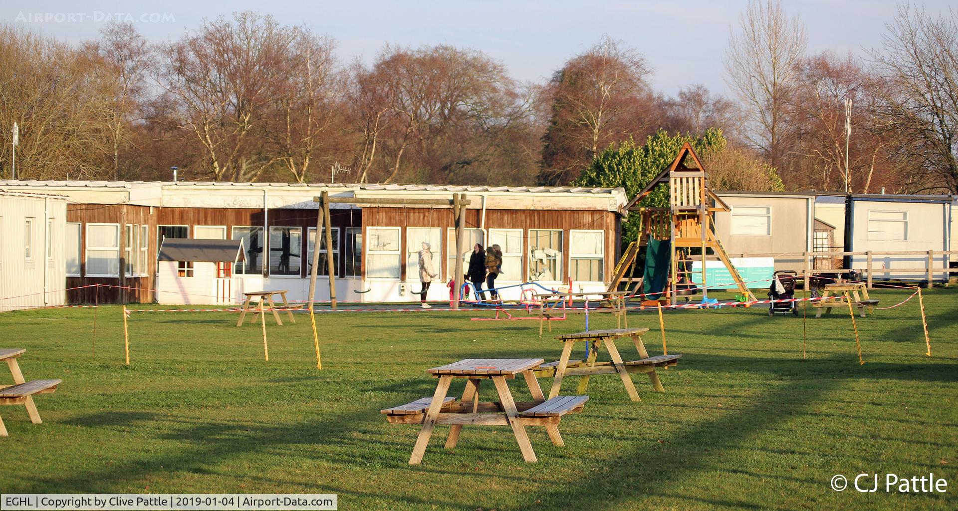 Lasham Airfield Airport, Basingstoke, England United Kingdom (EGHL) - Childrens play area and picnic viewing area at Lasham