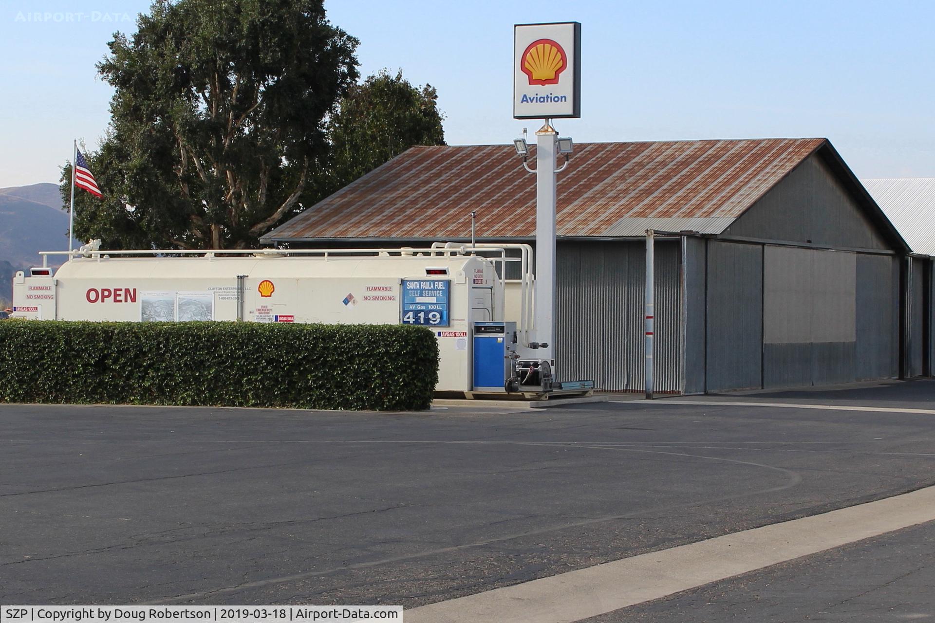 Santa Paula Airport (SZP) - Santa Paula Airport SHELL Self-Serve 100LL Fuel Dock