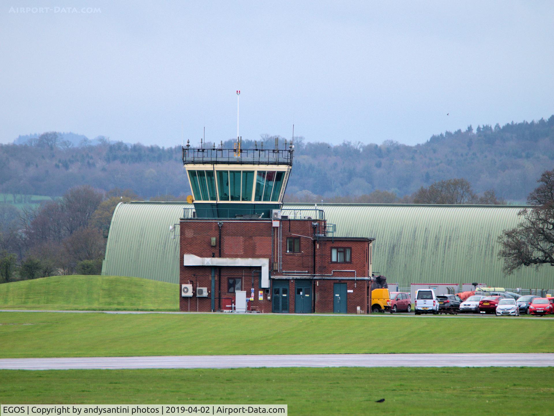 RAF Shawbury Airport, Shawbury, England United Kingdom (EGOS) - ATC tower at RAF Shawbury