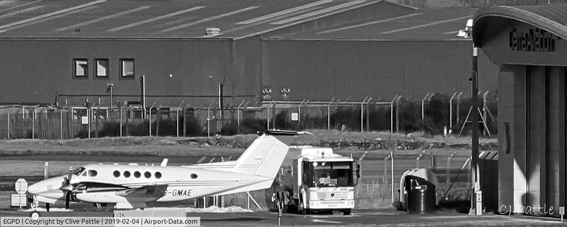Aberdeen Airport, Aberdeen, Scotland United Kingdom (EGPD) - Airport view - The new Gama Aviation hangar at Aberdeen