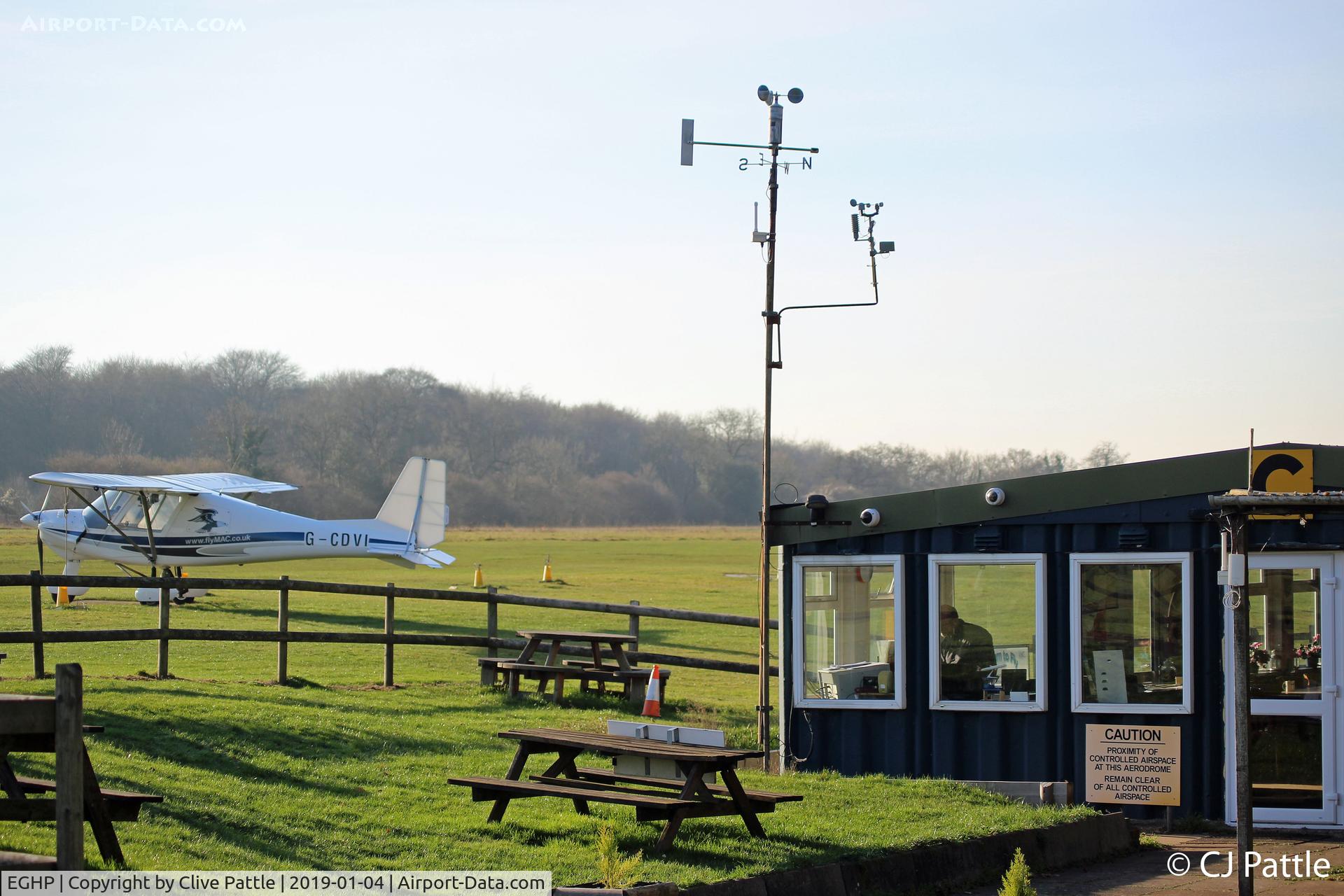 Popham Airfield Airport, Popham, England United Kingdom (EGHP) - Airfield Clubhouse/Tower/Cafe @ Popham