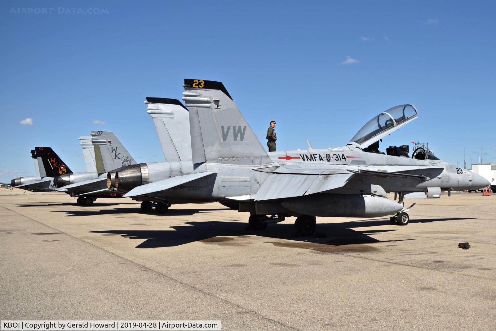 Boise Air Terminal/gowen Fld Airport (BOI) - F/A-18s from VMFA(AW)-224 