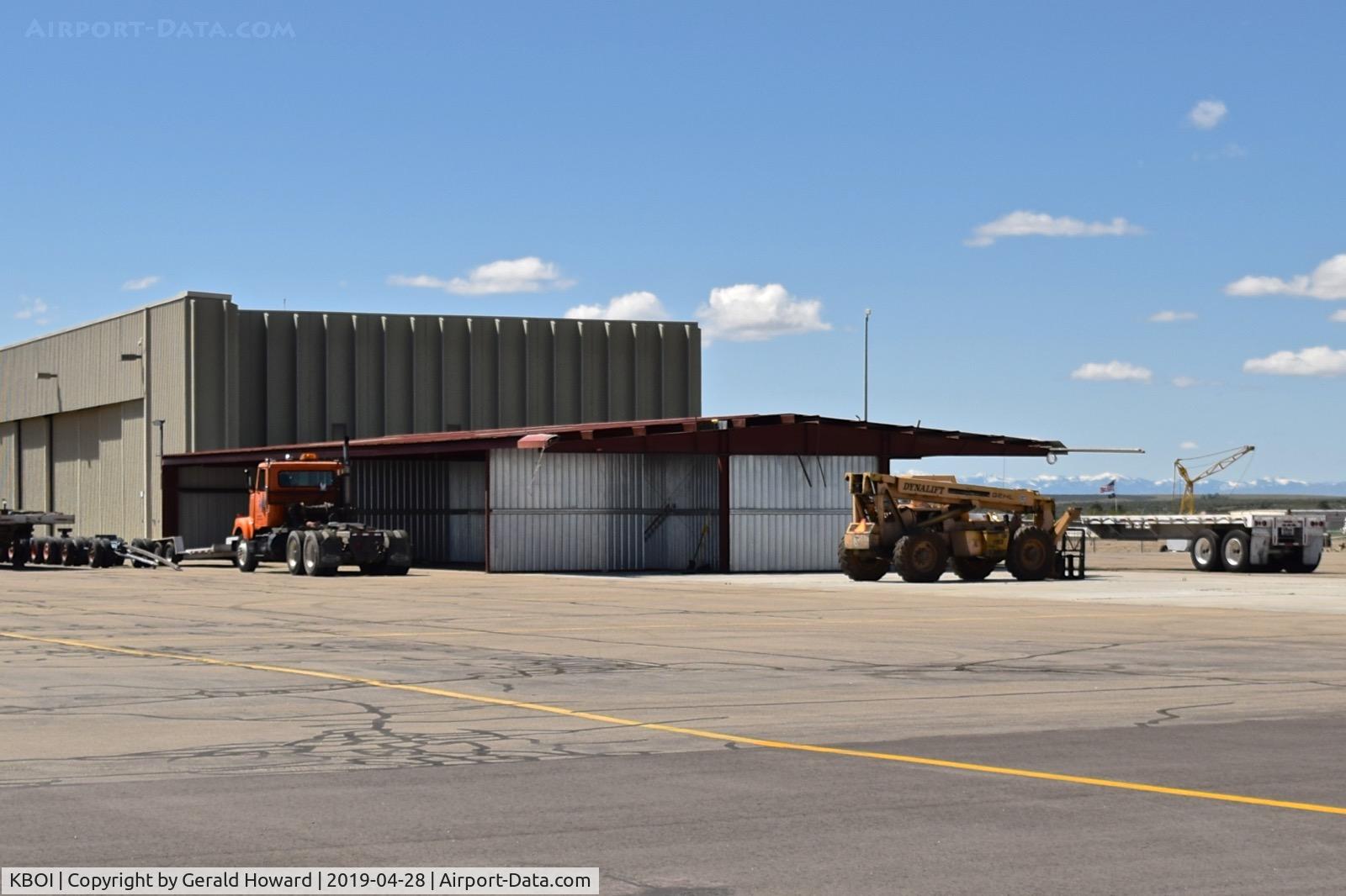 Boise Air Terminal/gowen Fld Airport (BOI) - One half of hangars left at original location during move.