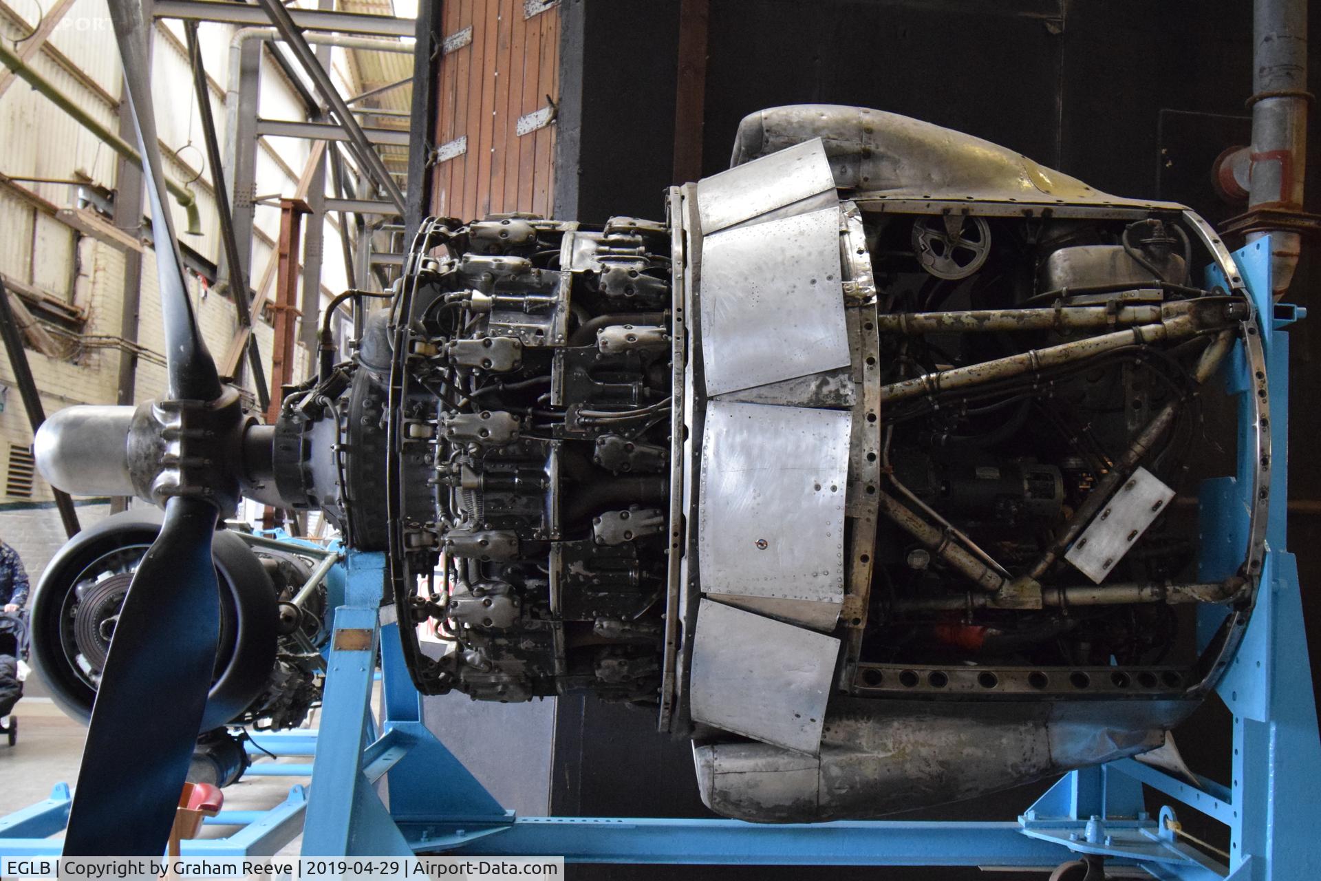 EGLB Airport - Pratt & Whitney Double Wasp (1937), on display at the Brooklands Museum.