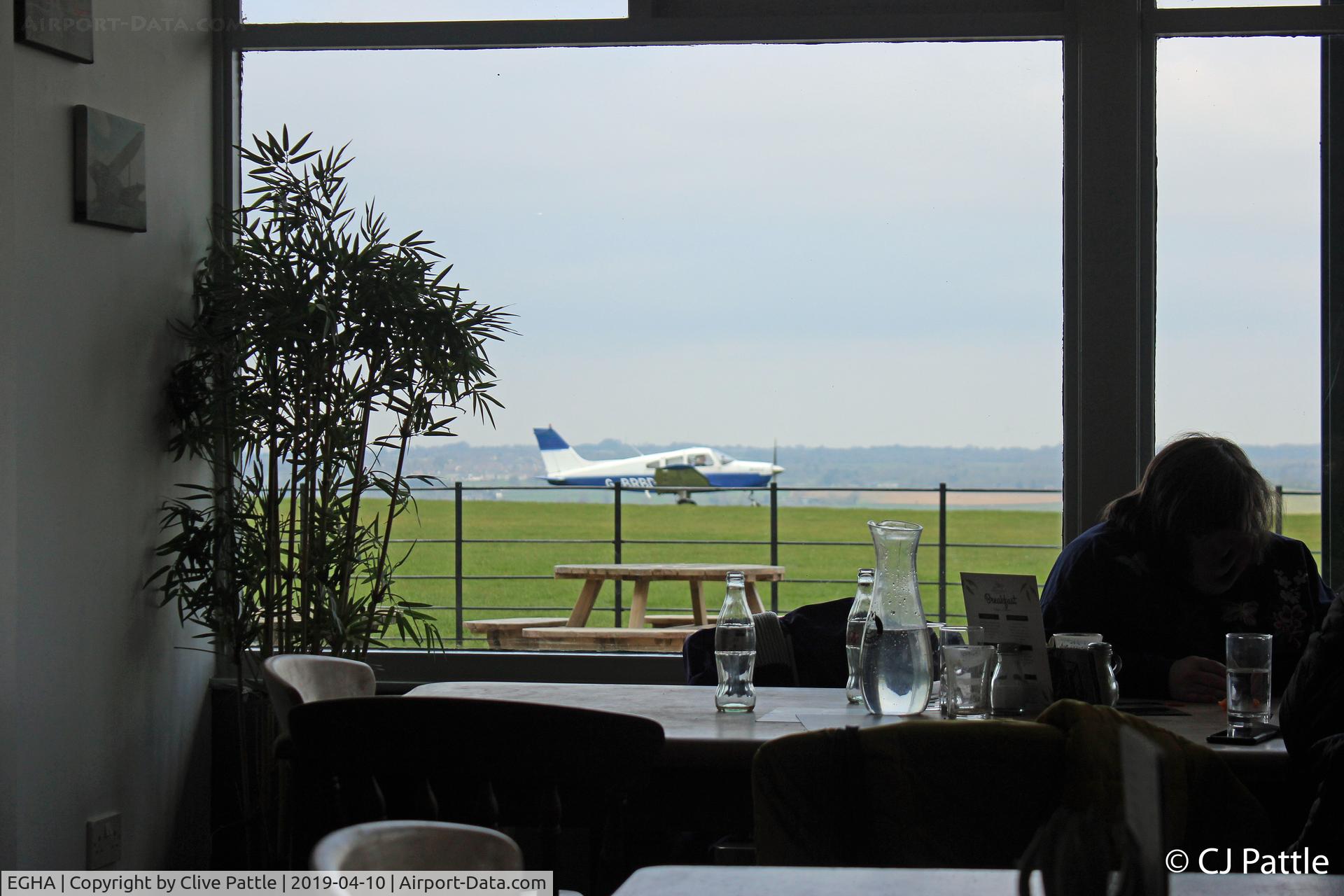 Compton Abbas Airfield Airport, Shaftesbury, England United Kingdom (EGHA) - Nice cafe with full views of the airfield activities
