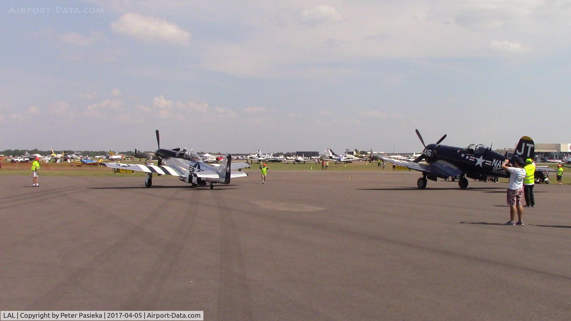 Lakeland Linder Regional Airport (LAL) - P-51 and F4U at Sun n' Fun