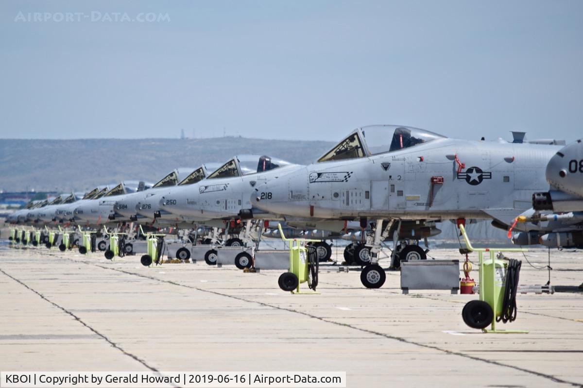 Boise Air Terminal/gowen Fld Airport (BOI) - A-10s of the 190th Fighter Sq., 124th Fighter Wing, Idaho ANG returning after two weeks in NV.