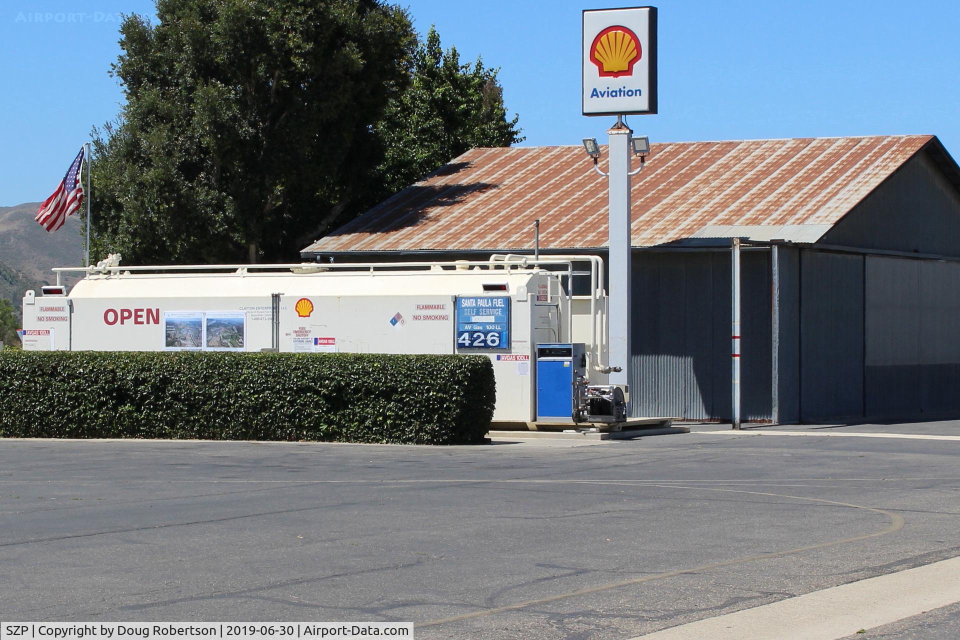 Santa Paula Airport (SZP) - Santa Paula Shell Self-Serve 100 Low Lead, no price change