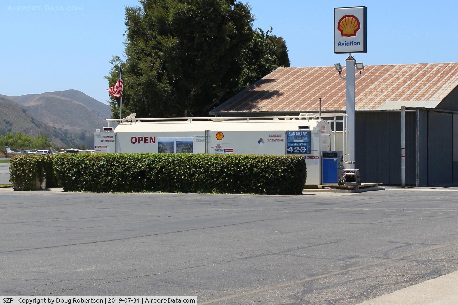 Santa Paula Airport (SZP) - Santa Paula SHELL 100LL, note lowered price