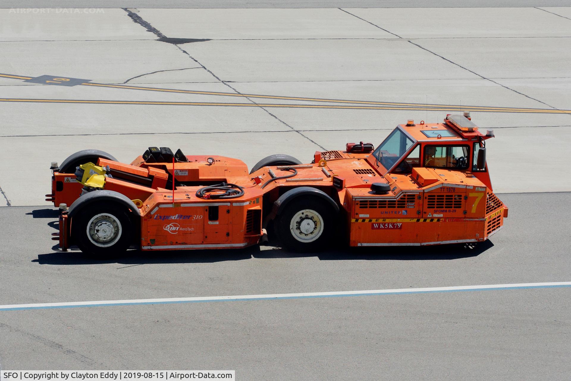 San Francisco International Airport (SFO) - Aircraft tug. SFO 2019.