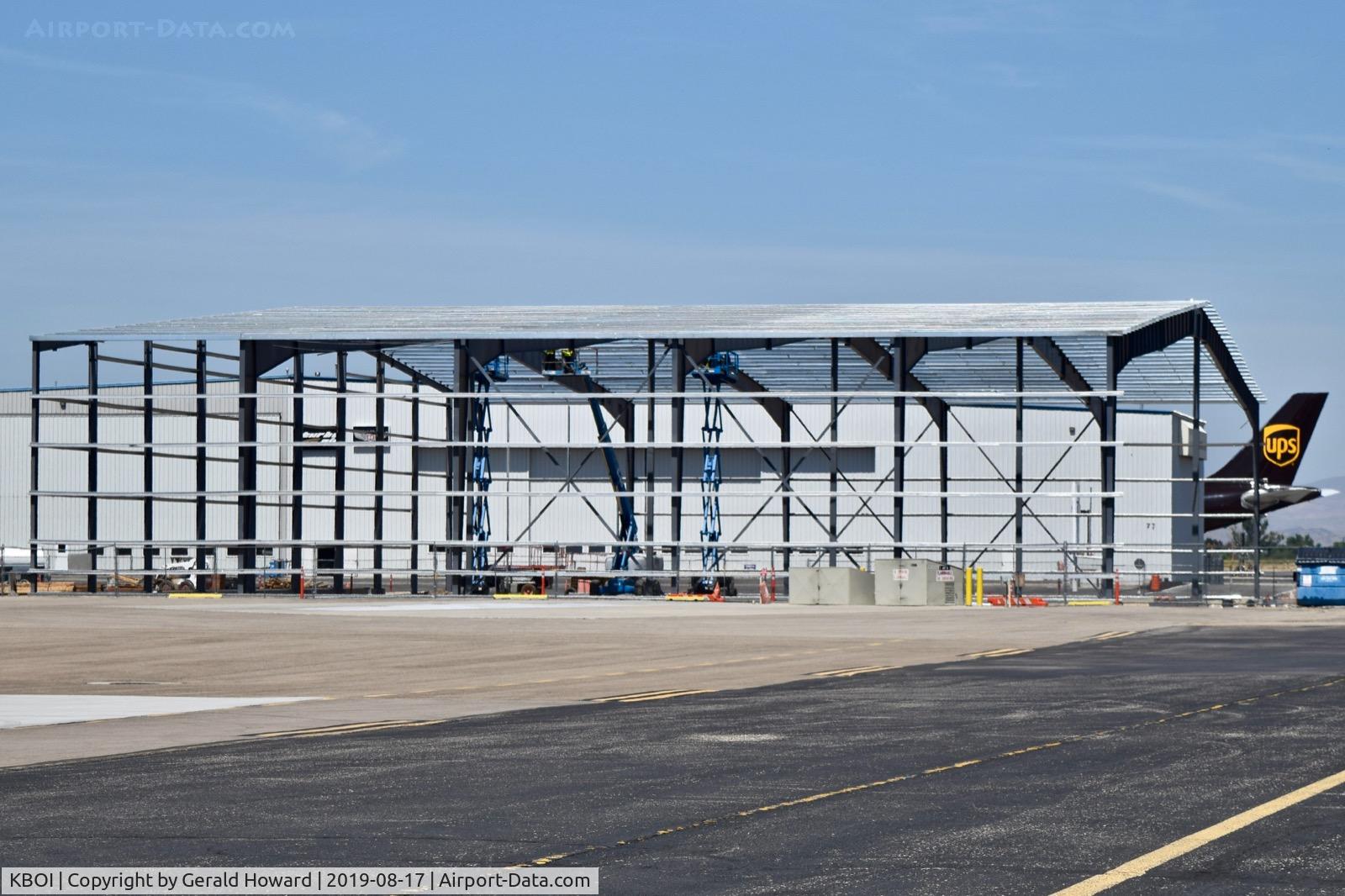 Boise Air Terminal/gowen Fld Airport (BOI) - New hangar now has a roof.