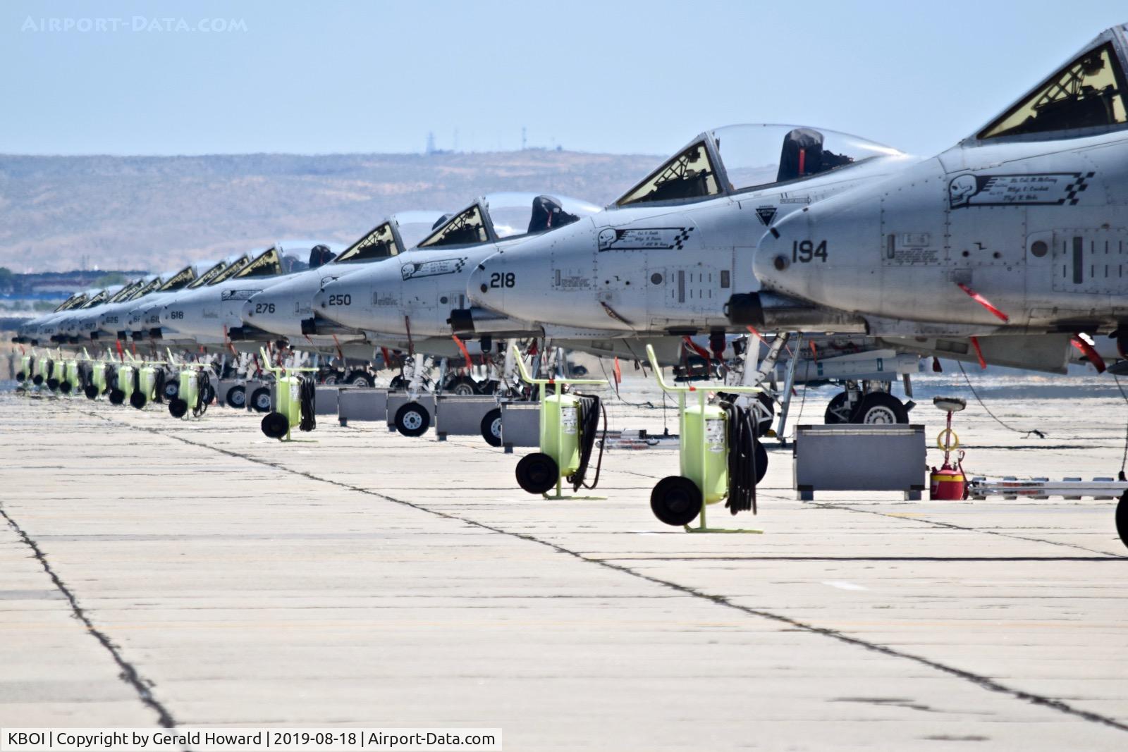 Boise Air Terminal/gowen Fld Airport (BOI) - A-10Cs from the 190th Fighter Sq., 124th Fighter Wing, Idaho ANG.